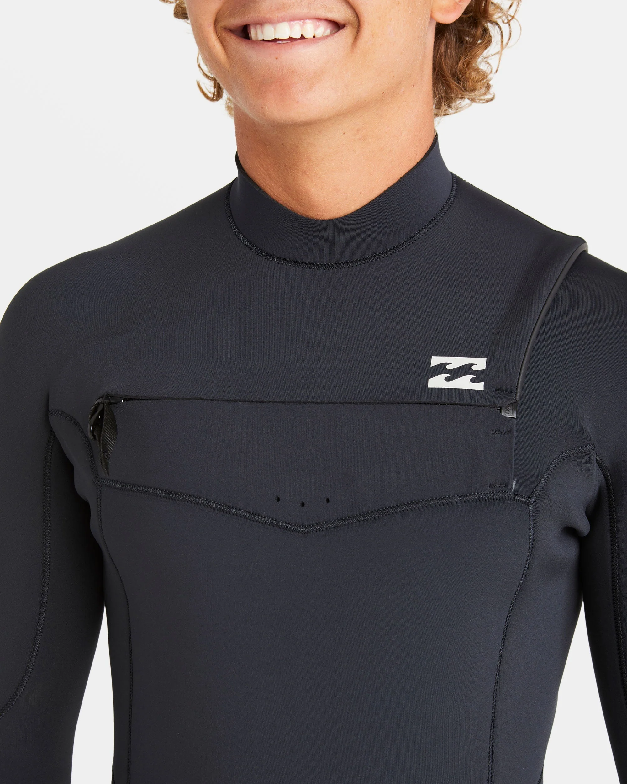 3/2mm Absolute Natural Upcycler GBS Chest Zip Wetsuit - Black - Image 8