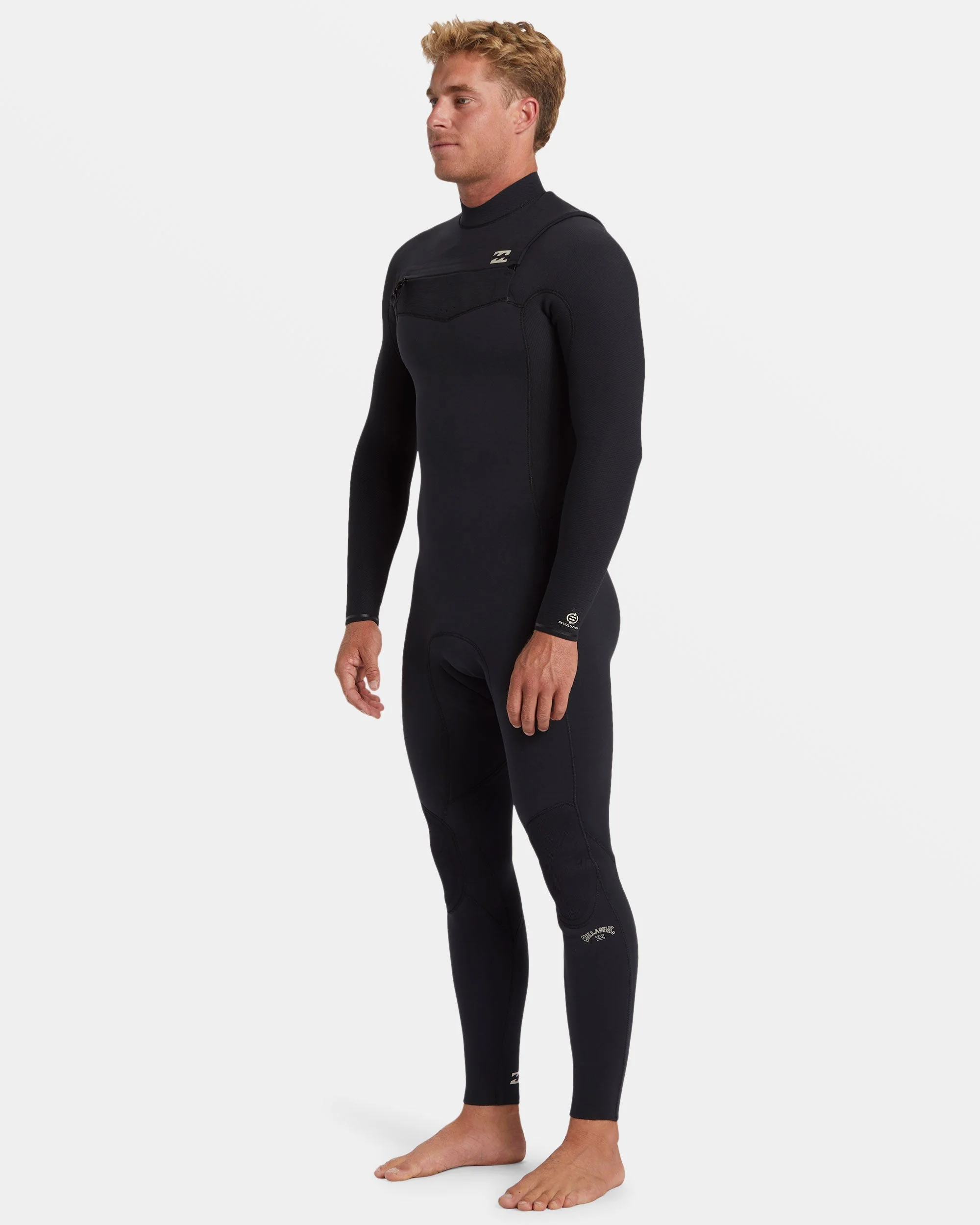 3/2mm Revolution Natural Upcycler GBS Chest Zip Wetsuit - Black - Image 8