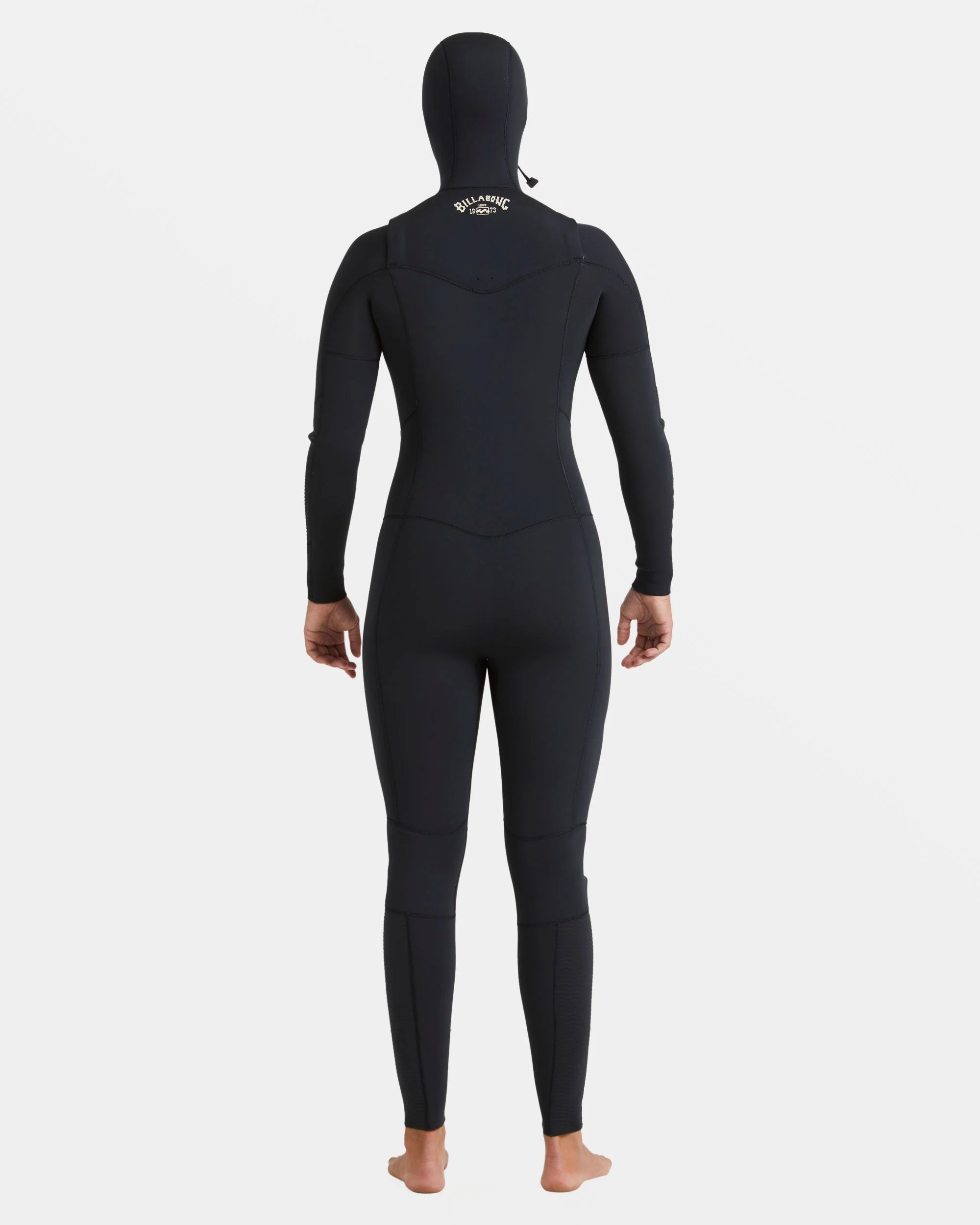 4/3mm Salty Dayz Natural Upcycler GBS Chest Zip Hooded Wetsuit - Black - Image 2