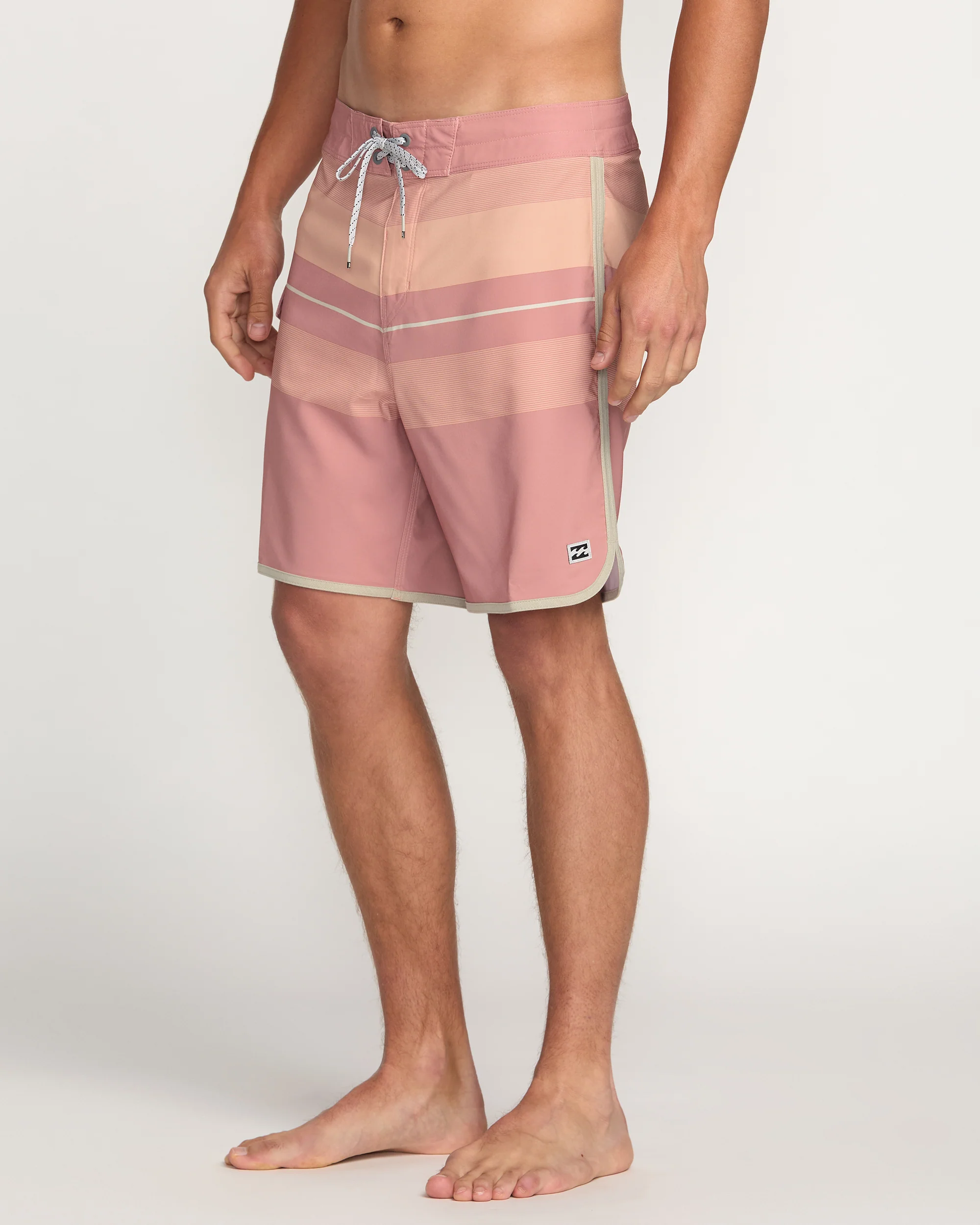 73 Pro Performance 18" Boardshorts - Dusty Pink - Image 7
