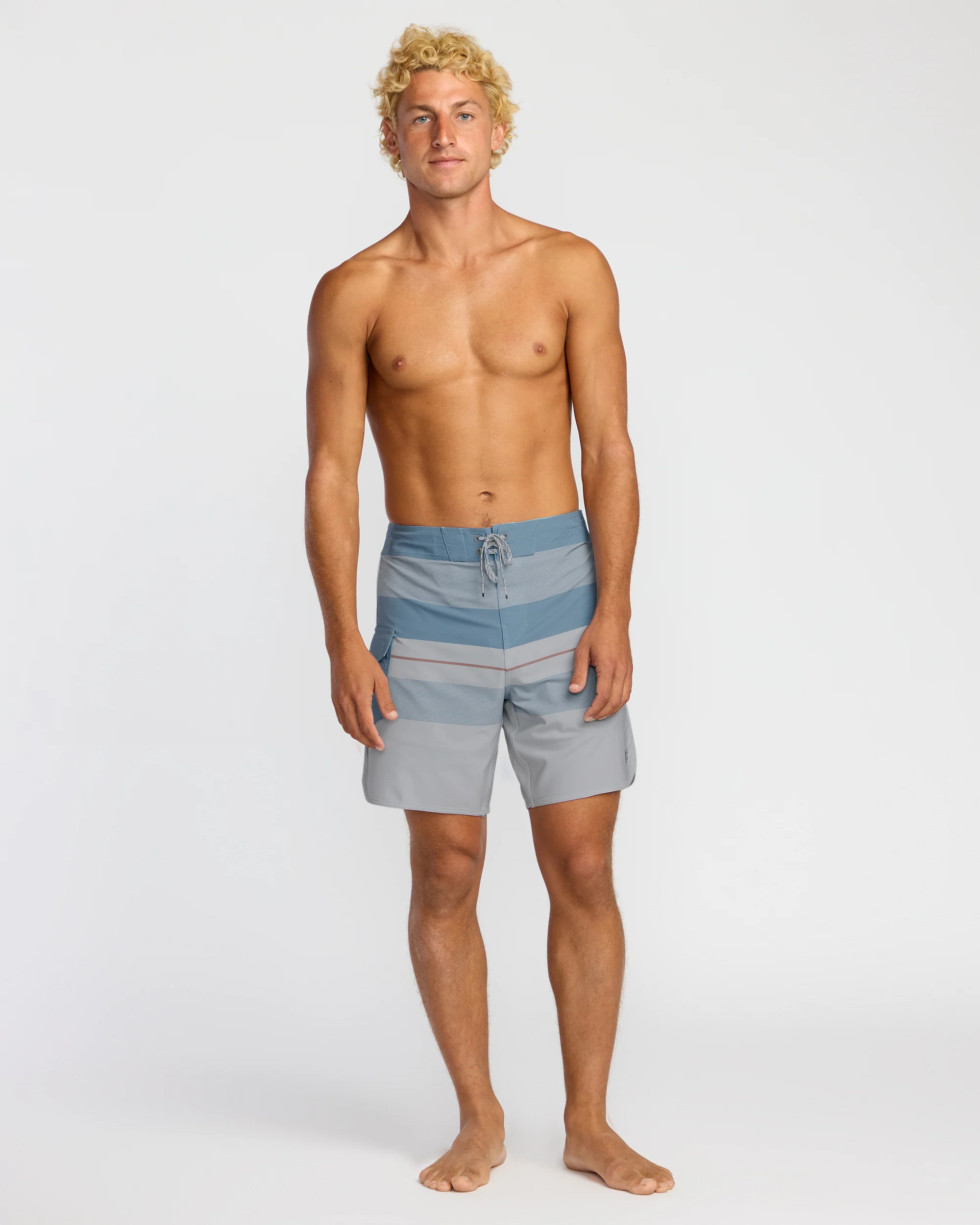 73 Pro Performance 18" Boardshorts - Sky Blue - Image 5
