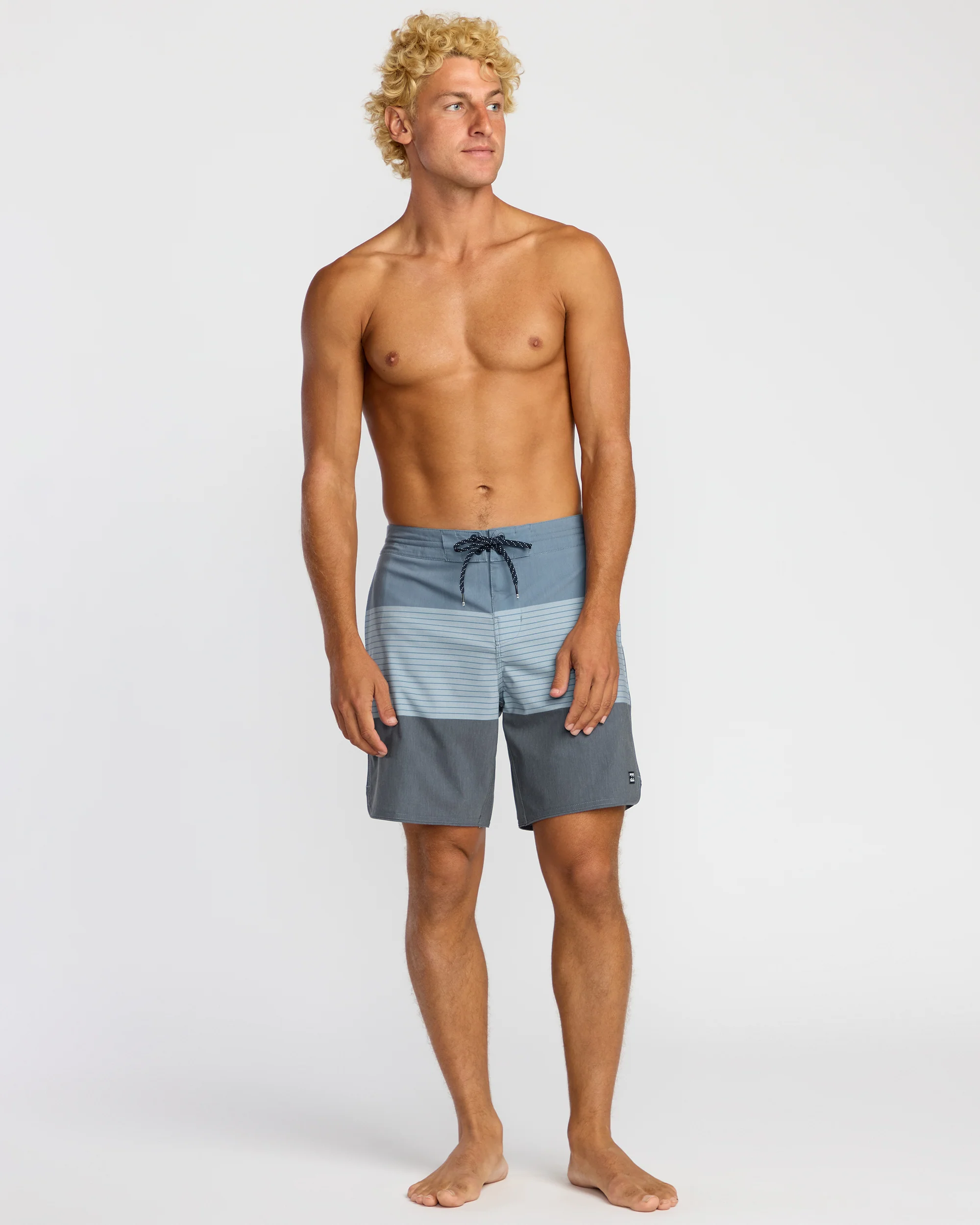 73 Lo Tide 18" Boardshorts - Steel Blue - Image 5