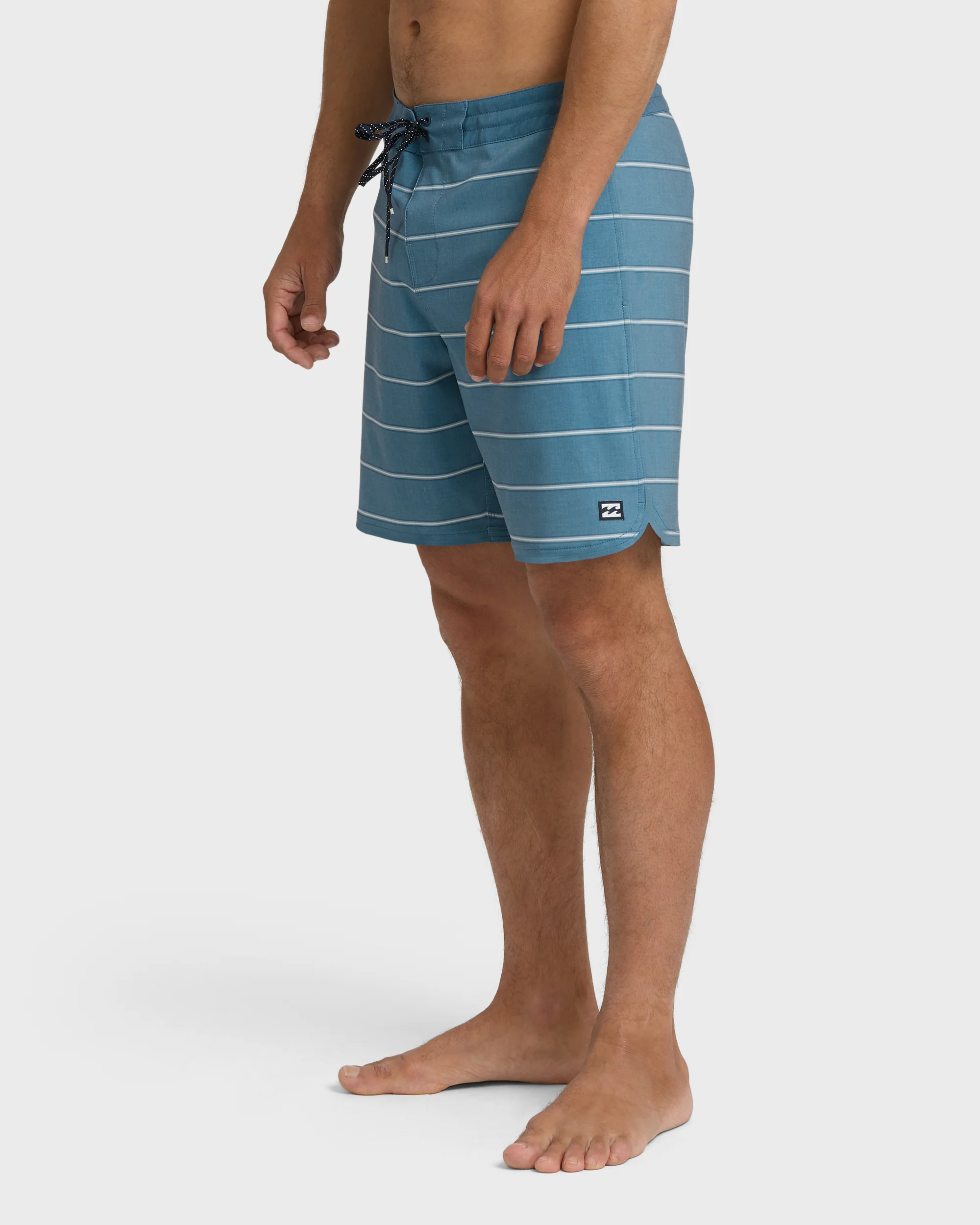 73 Lo Tide 18" Boardshorts - Real Teal Stripe - Real Teal - Image 3