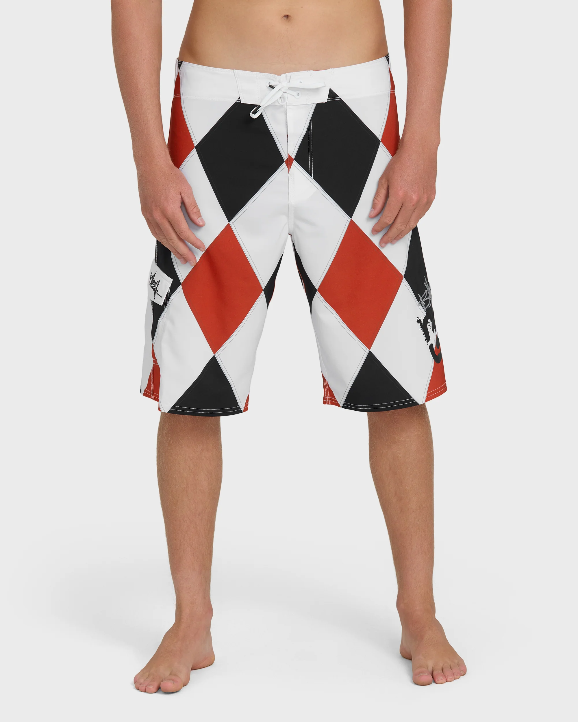 A.I. Diamonds Pro Boardshorts - True Red - Image 2