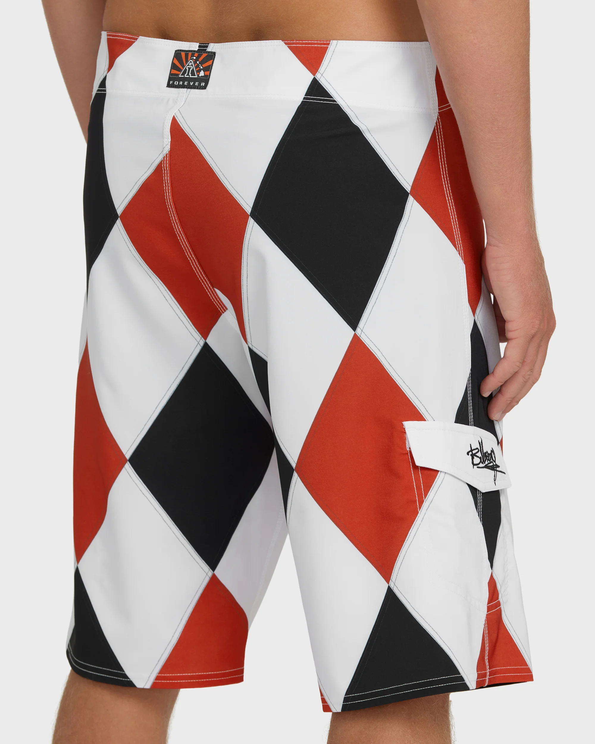 A.I. Diamonds Pro Boardshorts - True Red - Image 6