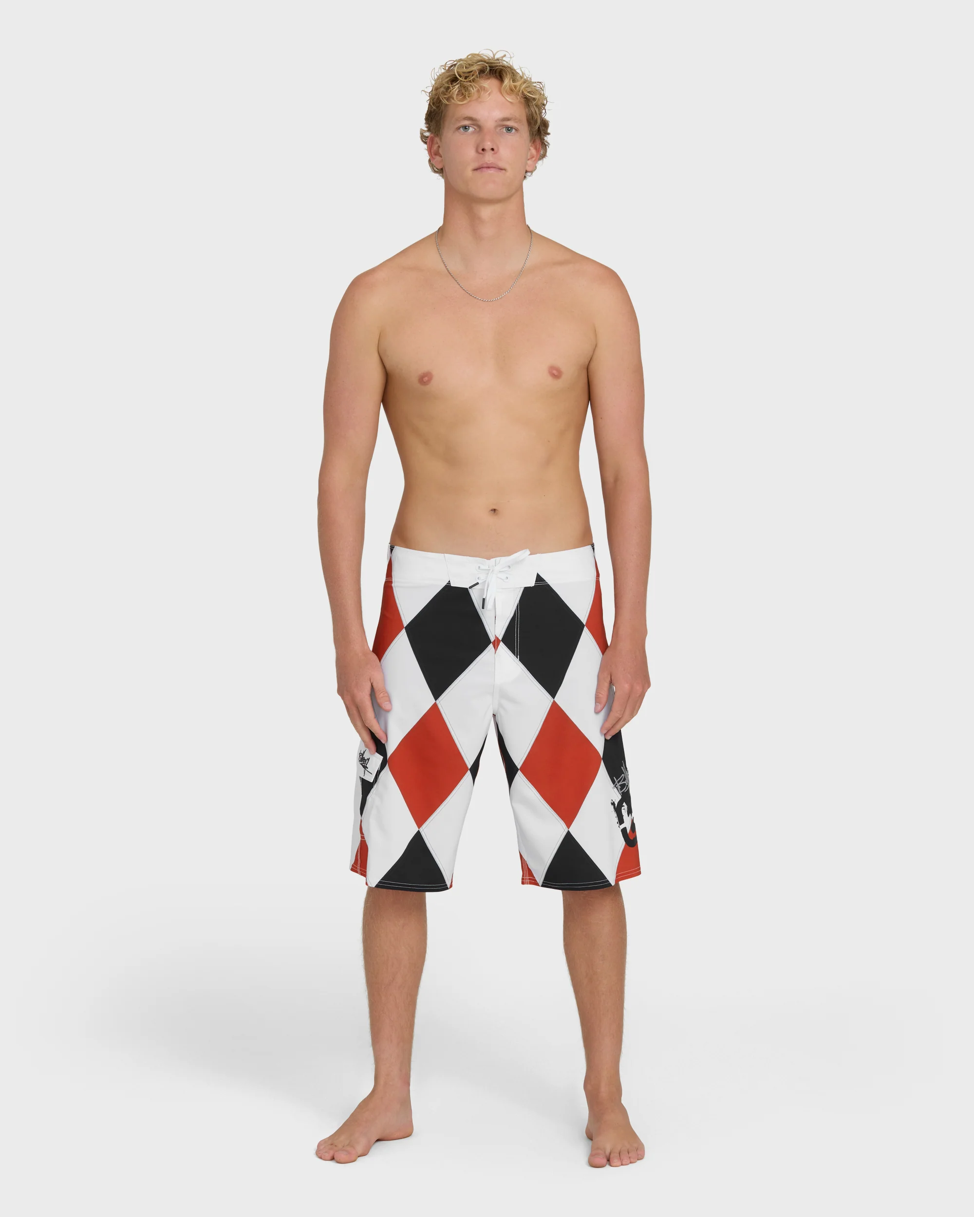 A.I. Diamonds Pro Boardshorts - True Red - Image 7