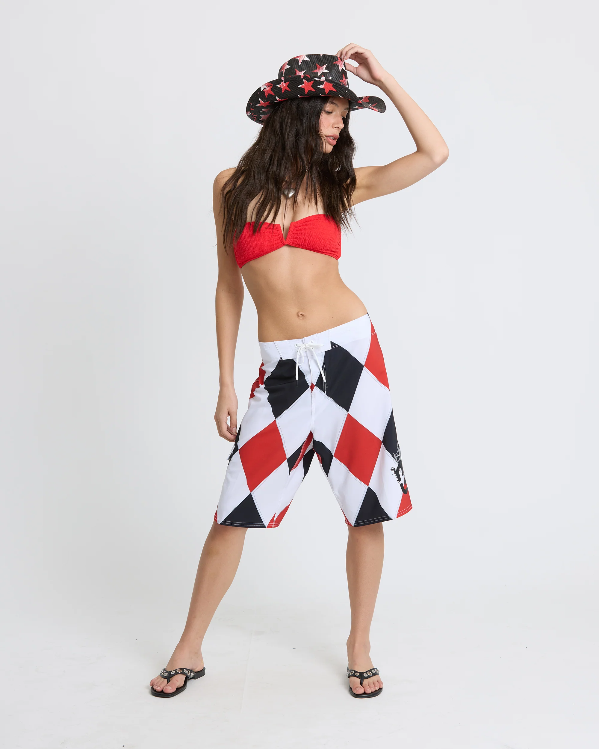 A.I. Diamonds Pro Boardshorts - True Red - Image 8