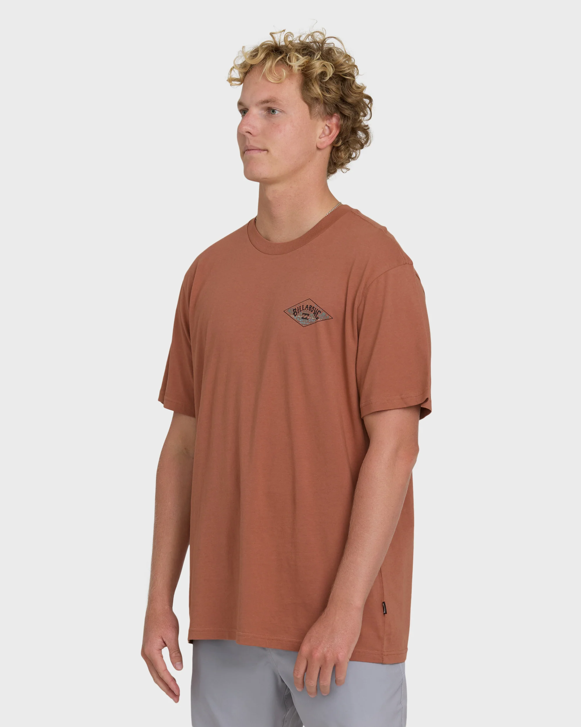 A/Div Arch Premium Short Sleeve Knit T-Shirt - Cedar Wood - Image 3