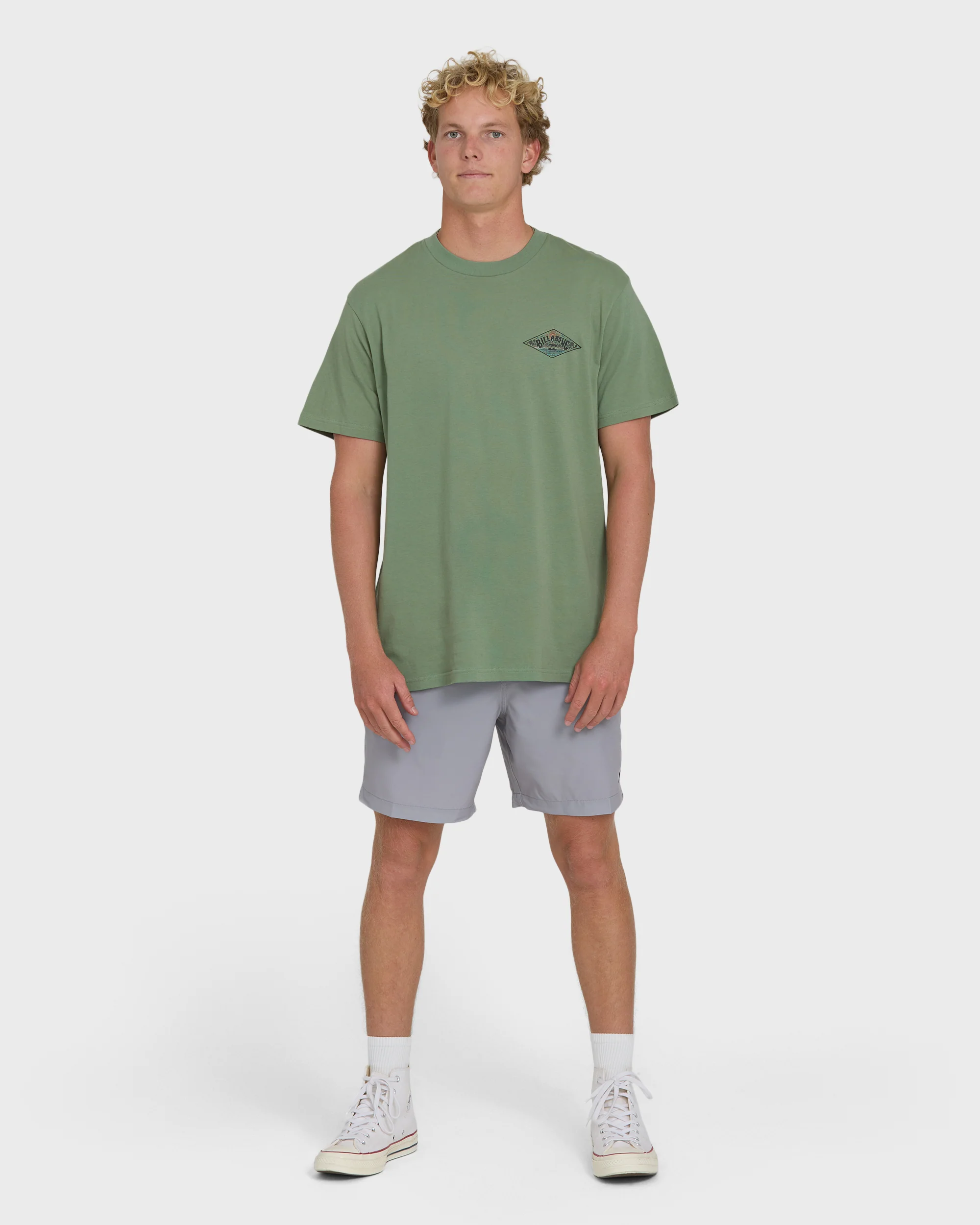 A/Div Arch Premium Short Sleeve Knit T-Shirt - Hedge Green - Image 4