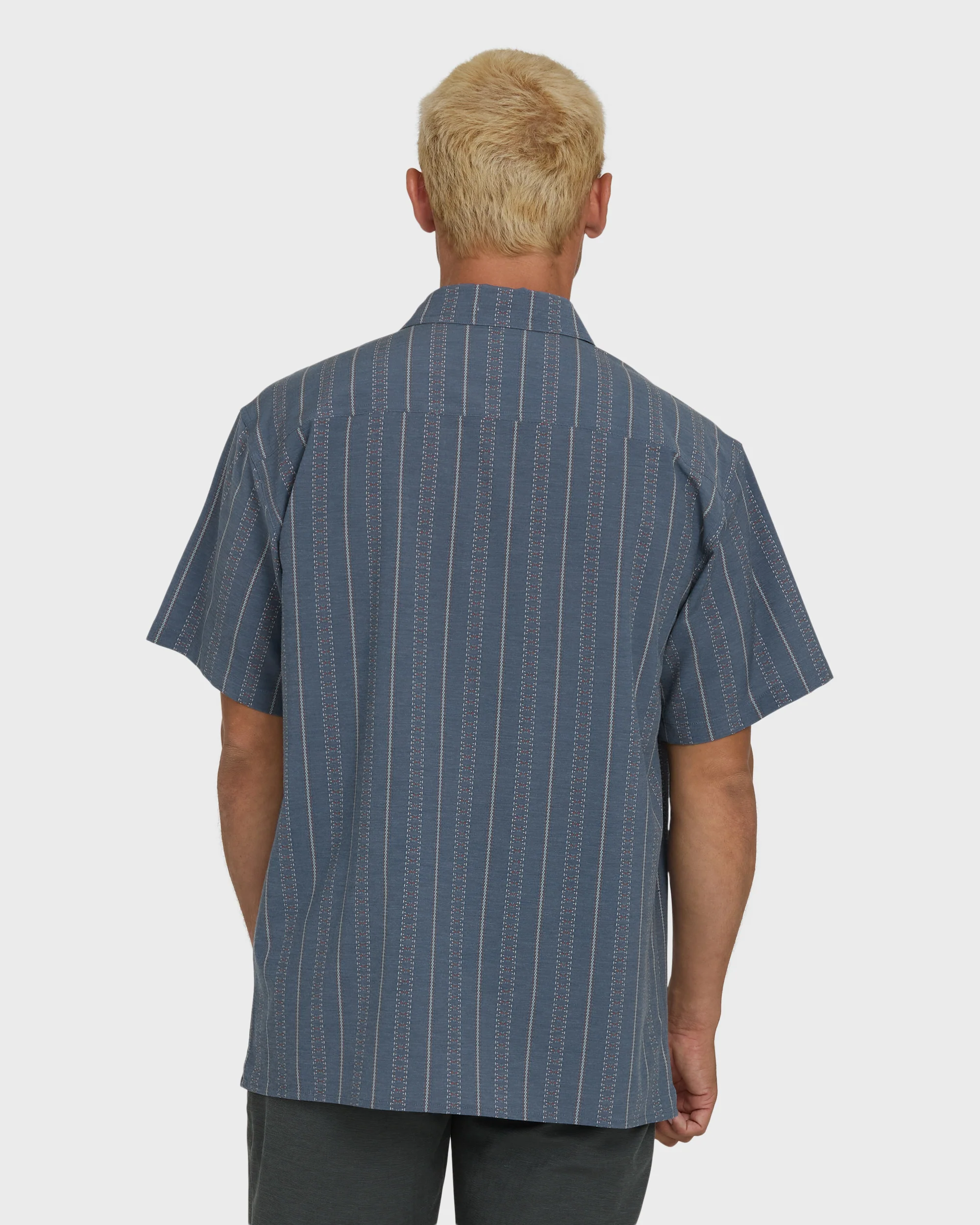A/Div Surftrek Transit Short Sleeve Woven Shirt - True Navy - Image 2