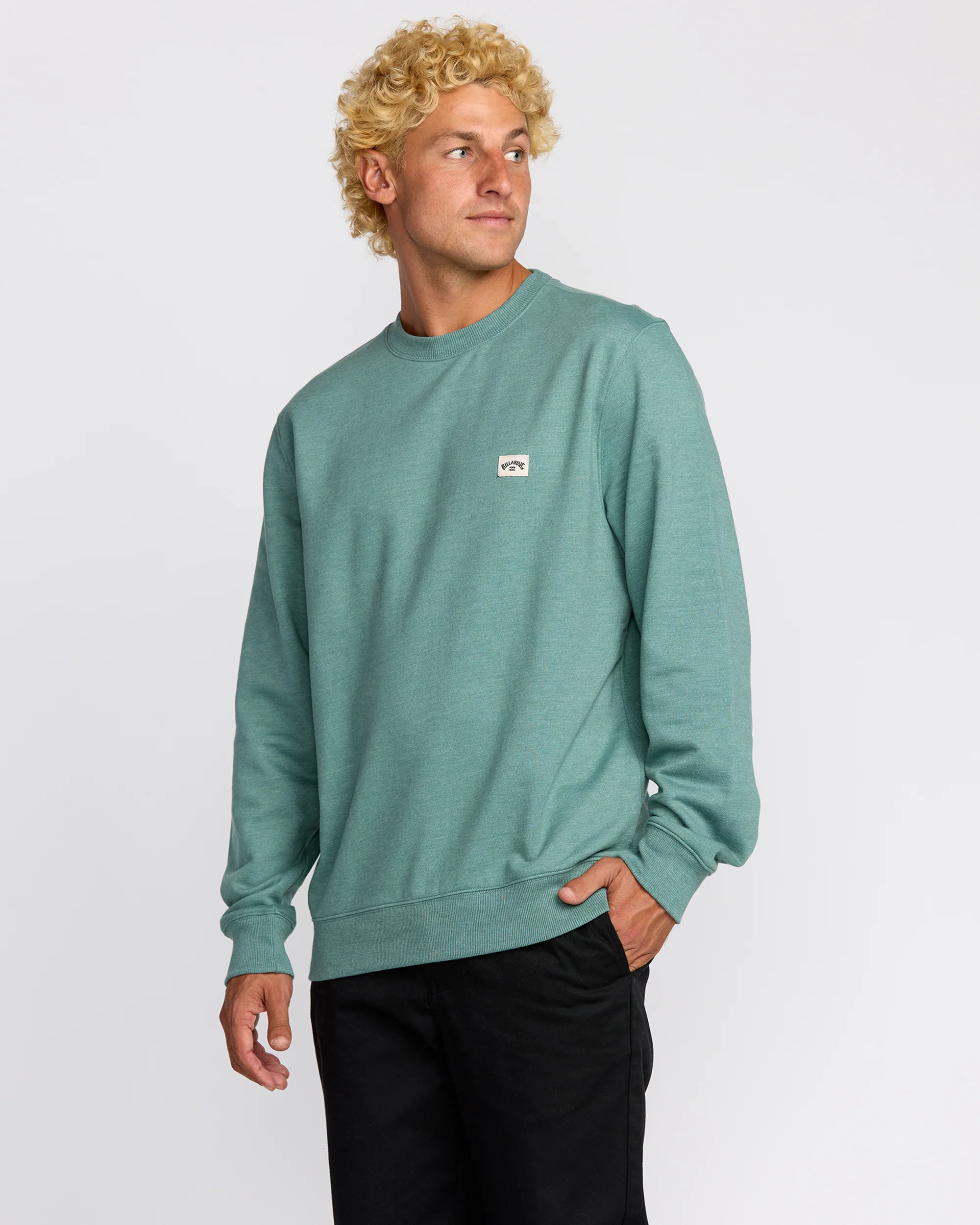 All Day Crewneck Sweatshirt - Sage Green - Image 3