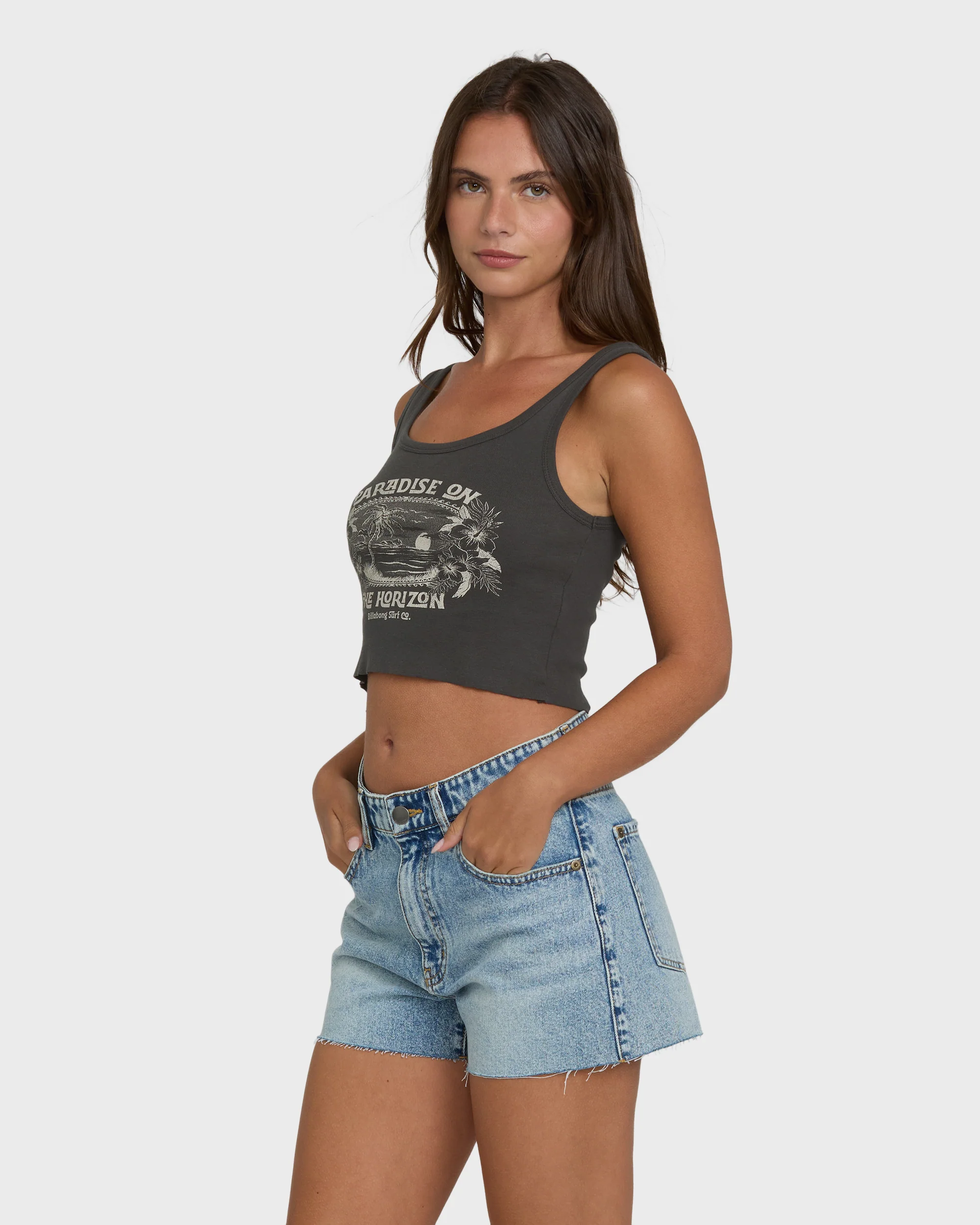 All Day Paradise Tank Top - Off Black - Image 3