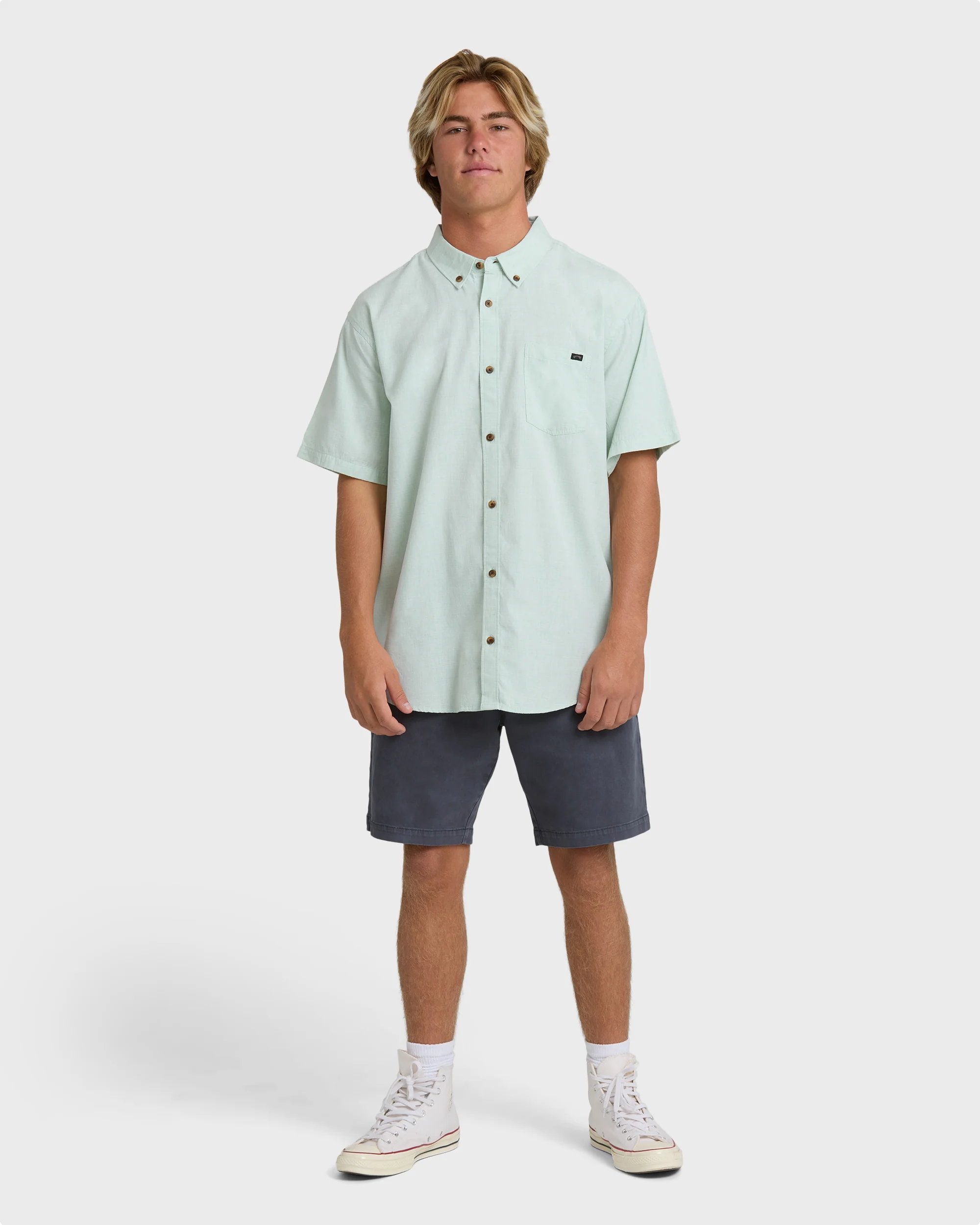 All Day Short Sleeve Shirt - Granite Green - Image 4