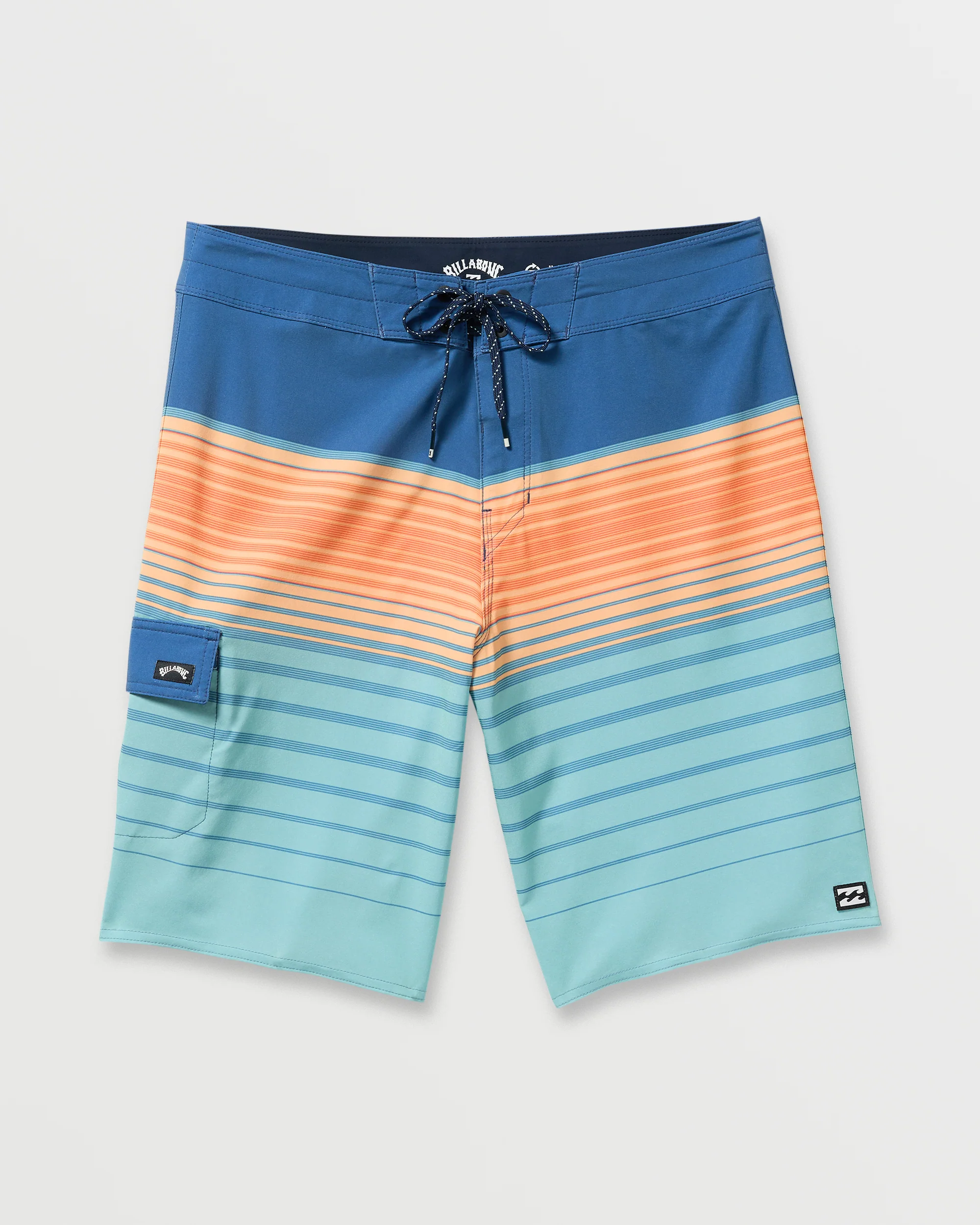 All Day Stripe Pro Performance 20" Boardshorts - Deep Blue - Image 4