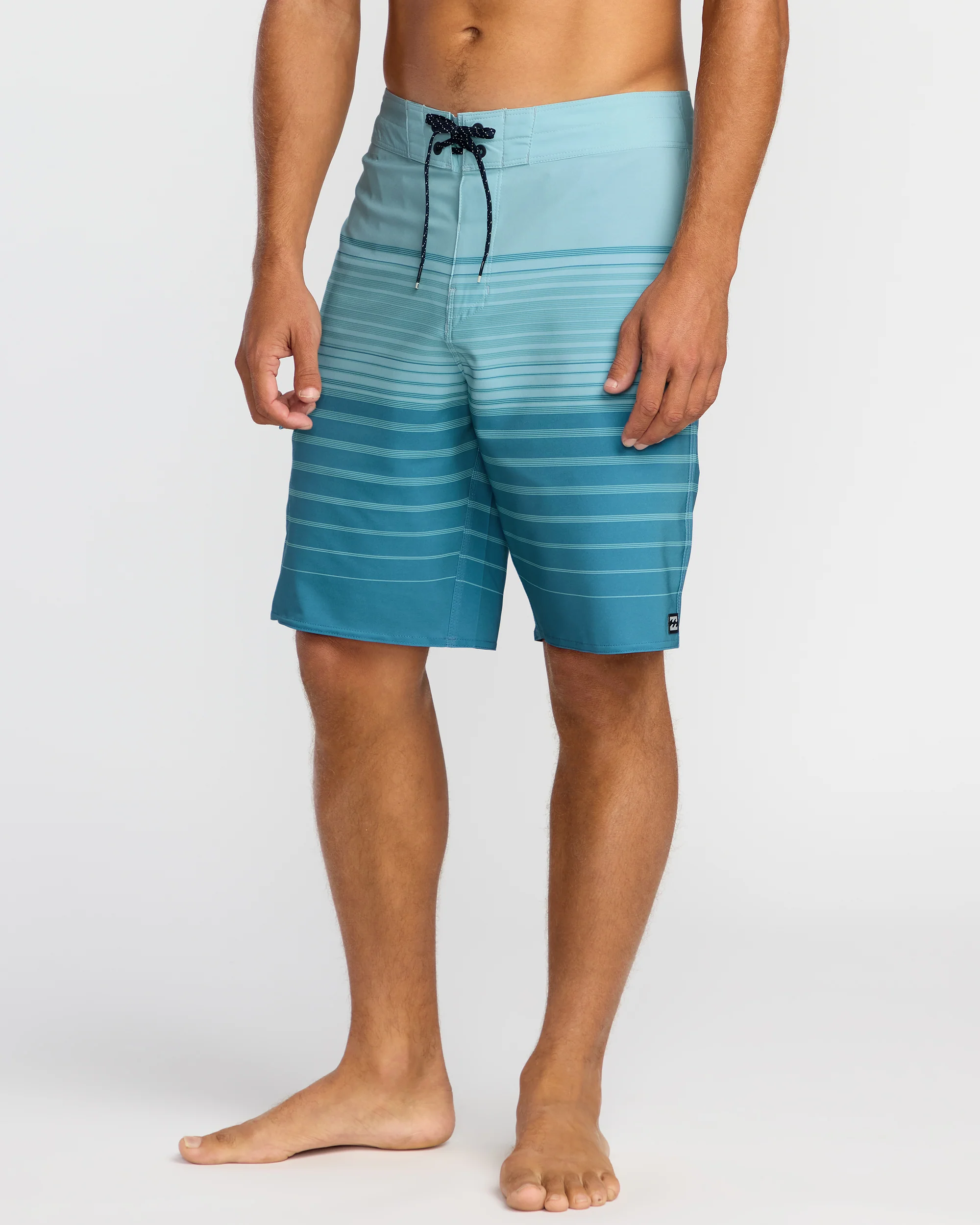 All Day Stripe Pro Performance 20" Boardshorts - Dusty Blue - Image 4