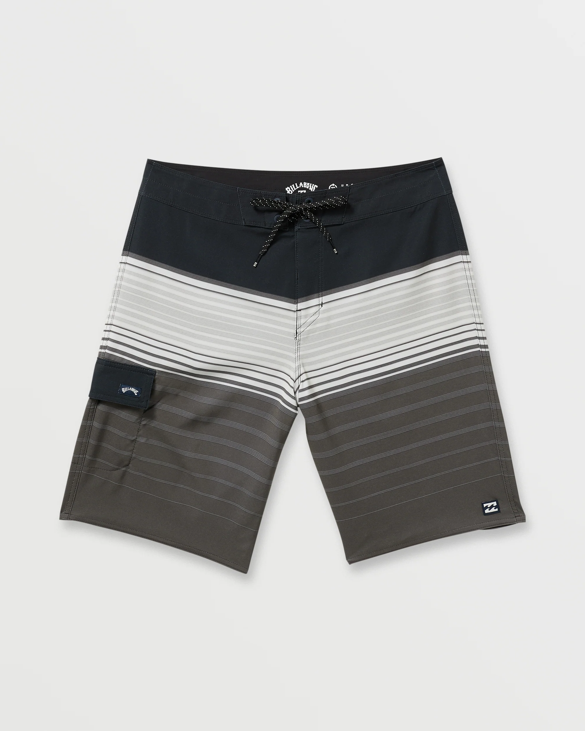 All Day Stripe Pro Performance 20" Boardshorts - Pewter - Image 4