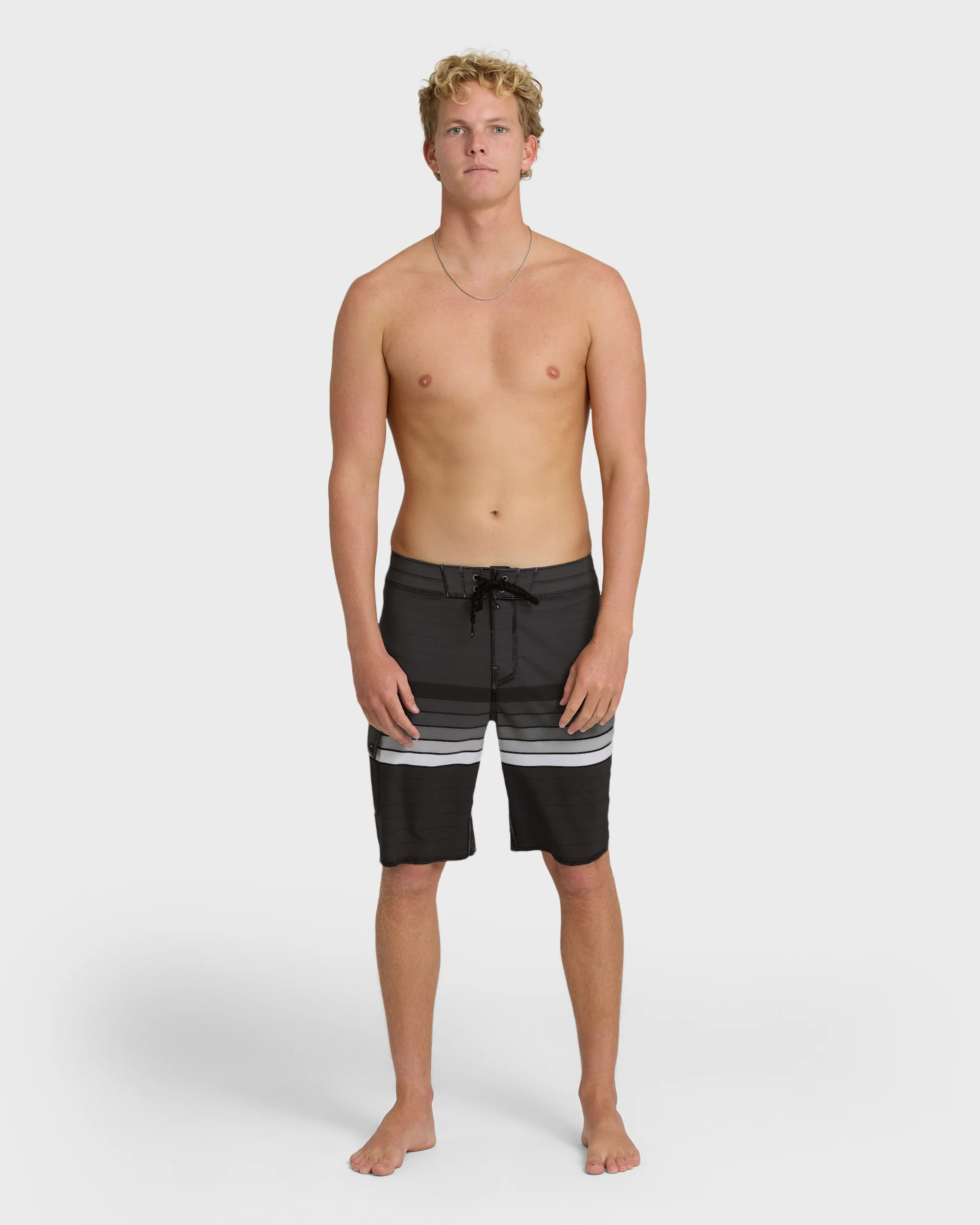All Day Stripe 20" Pro Boardshorts - Black Multi - Black - Image 4