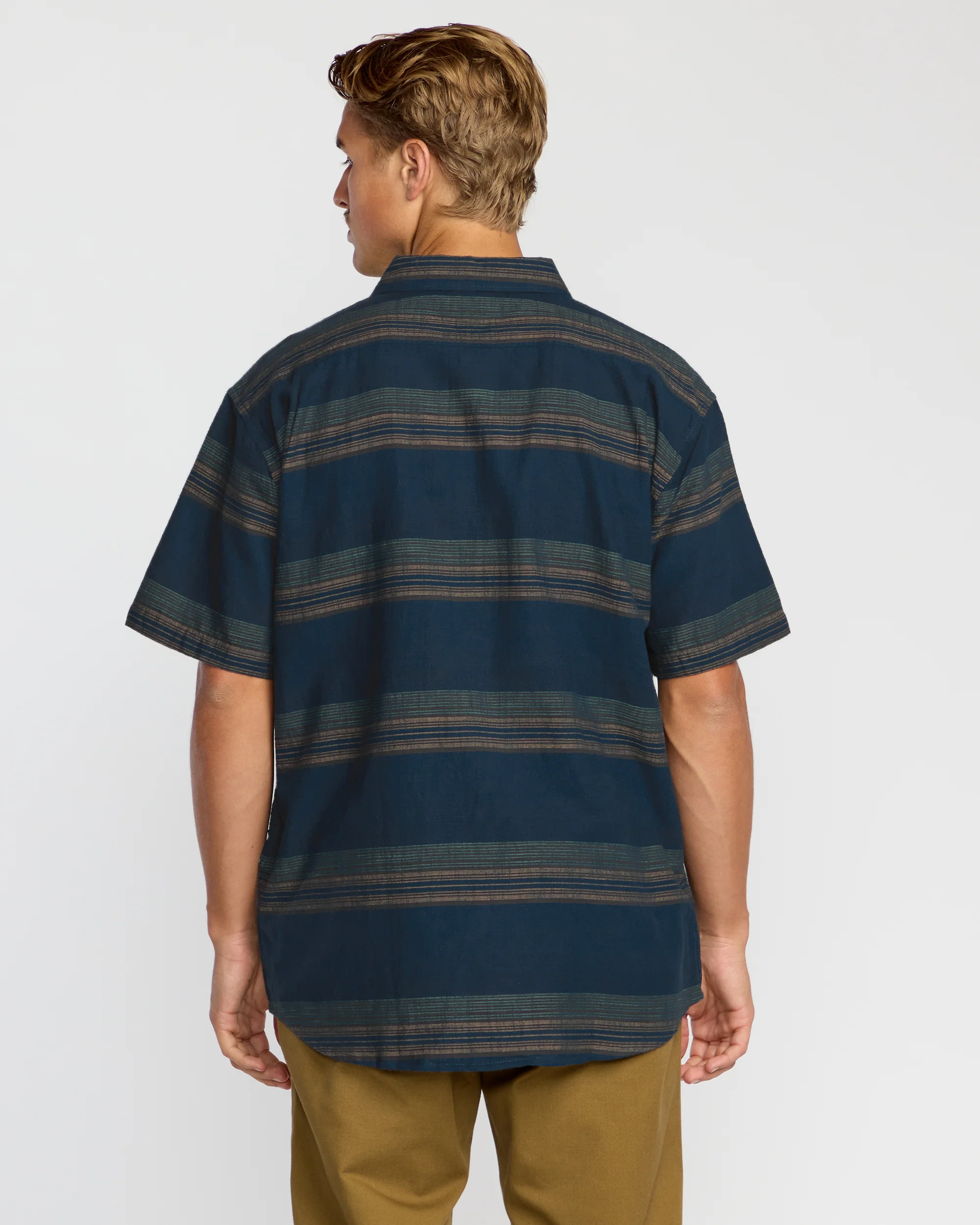 All Day Stripe Short Sleeve Shirt - Midnight - Image 5
