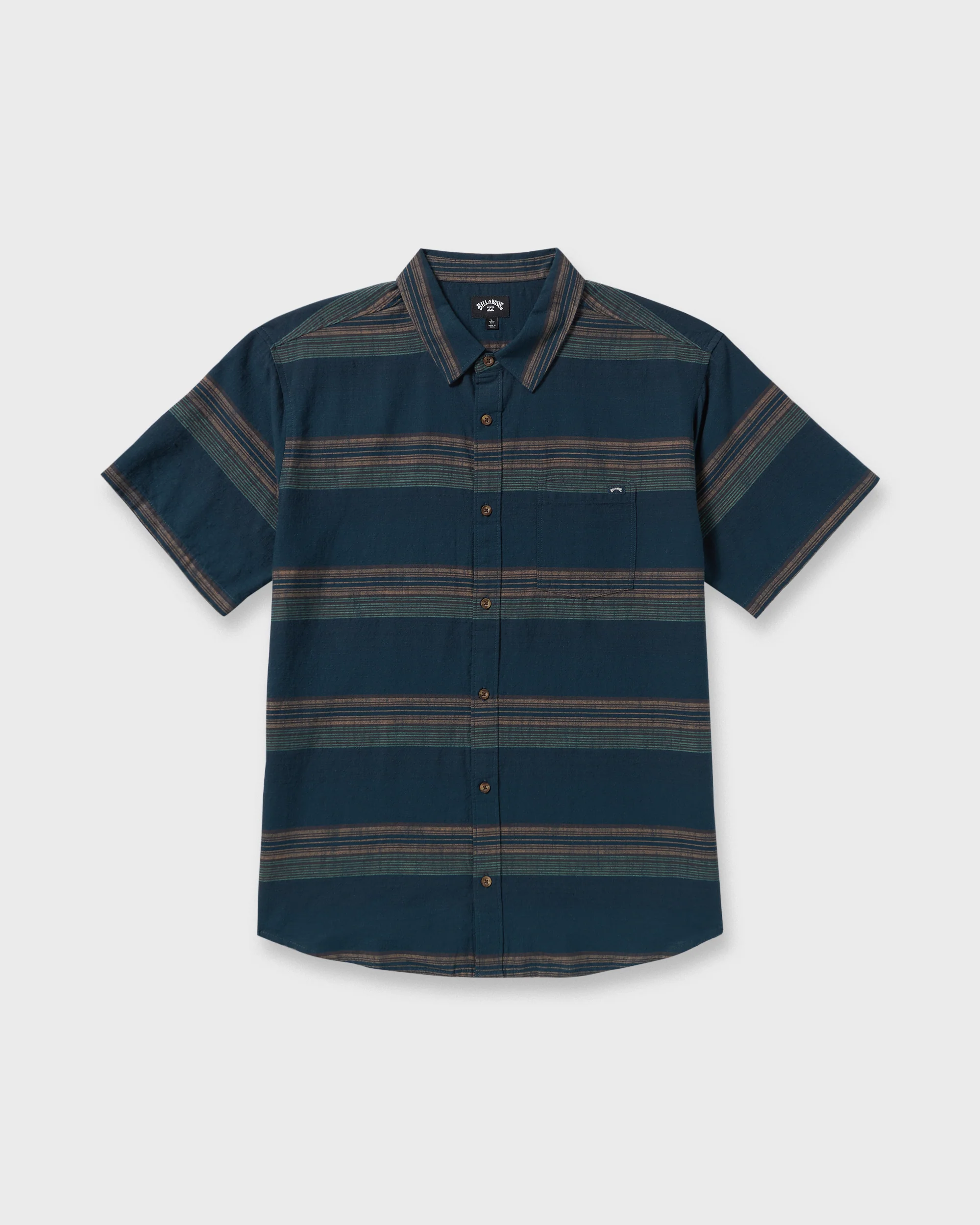 All Day Stripe Short Sleeve Shirt - Midnight - Image 6