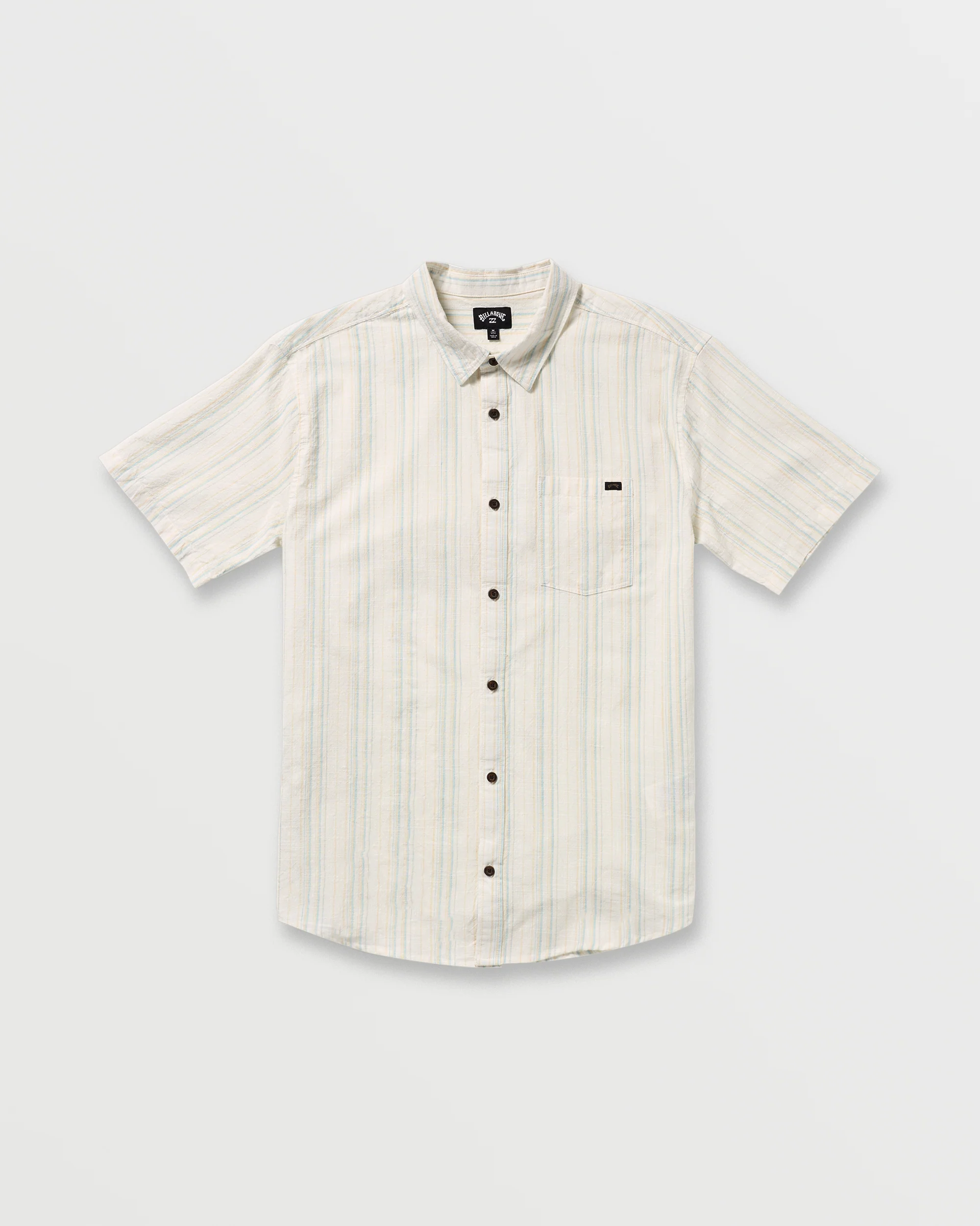 All Day Stripe Short Sleeve Shirt - Off White - Image 6