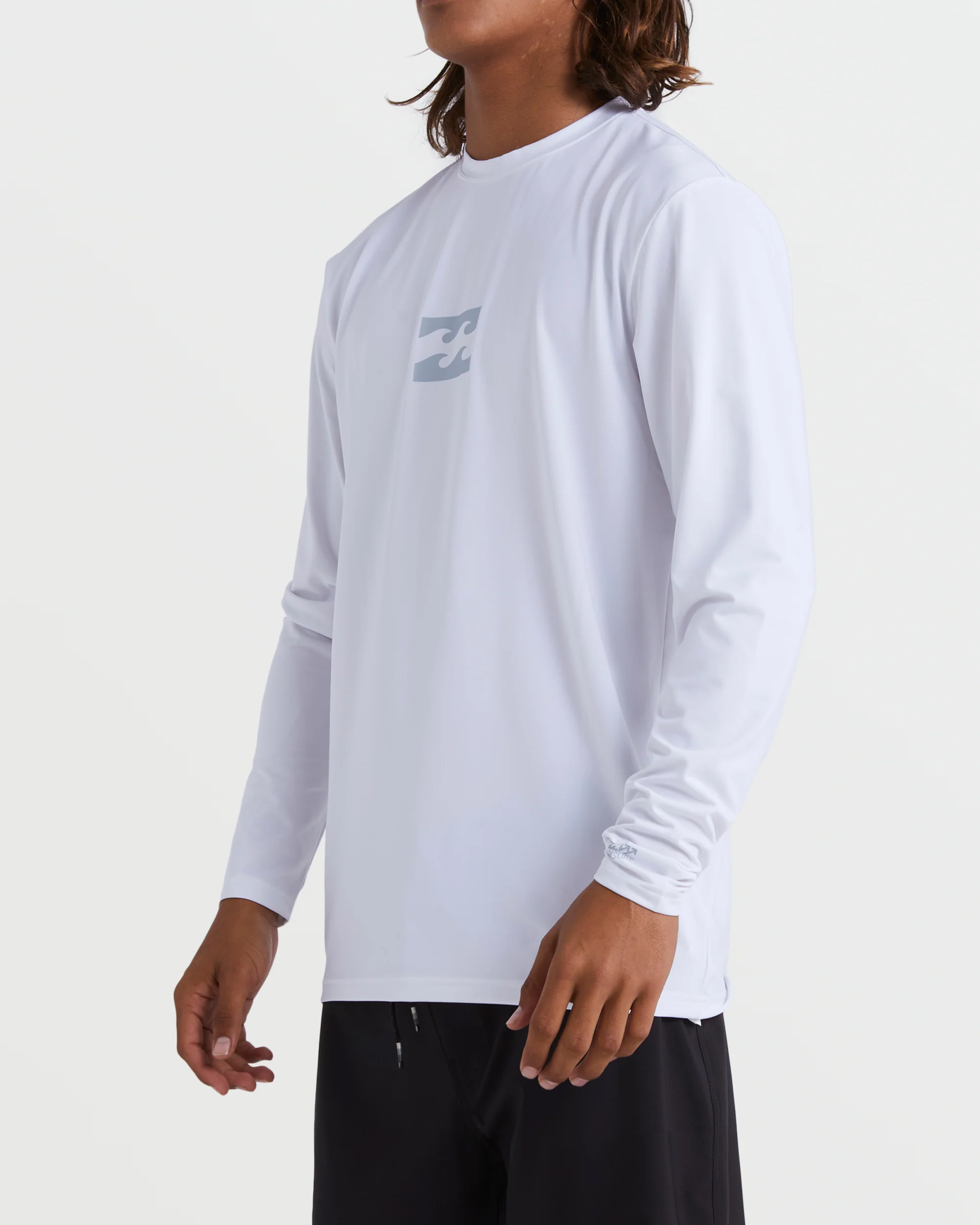 All Day Wave Loose Fit Long Sleeve Surf Tee - White - Image 3