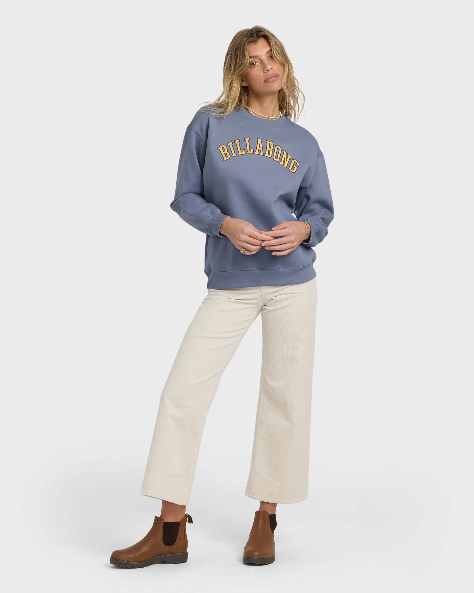 All Of The Time Crewneck Sweatshirt - Stone Blue - Image 3