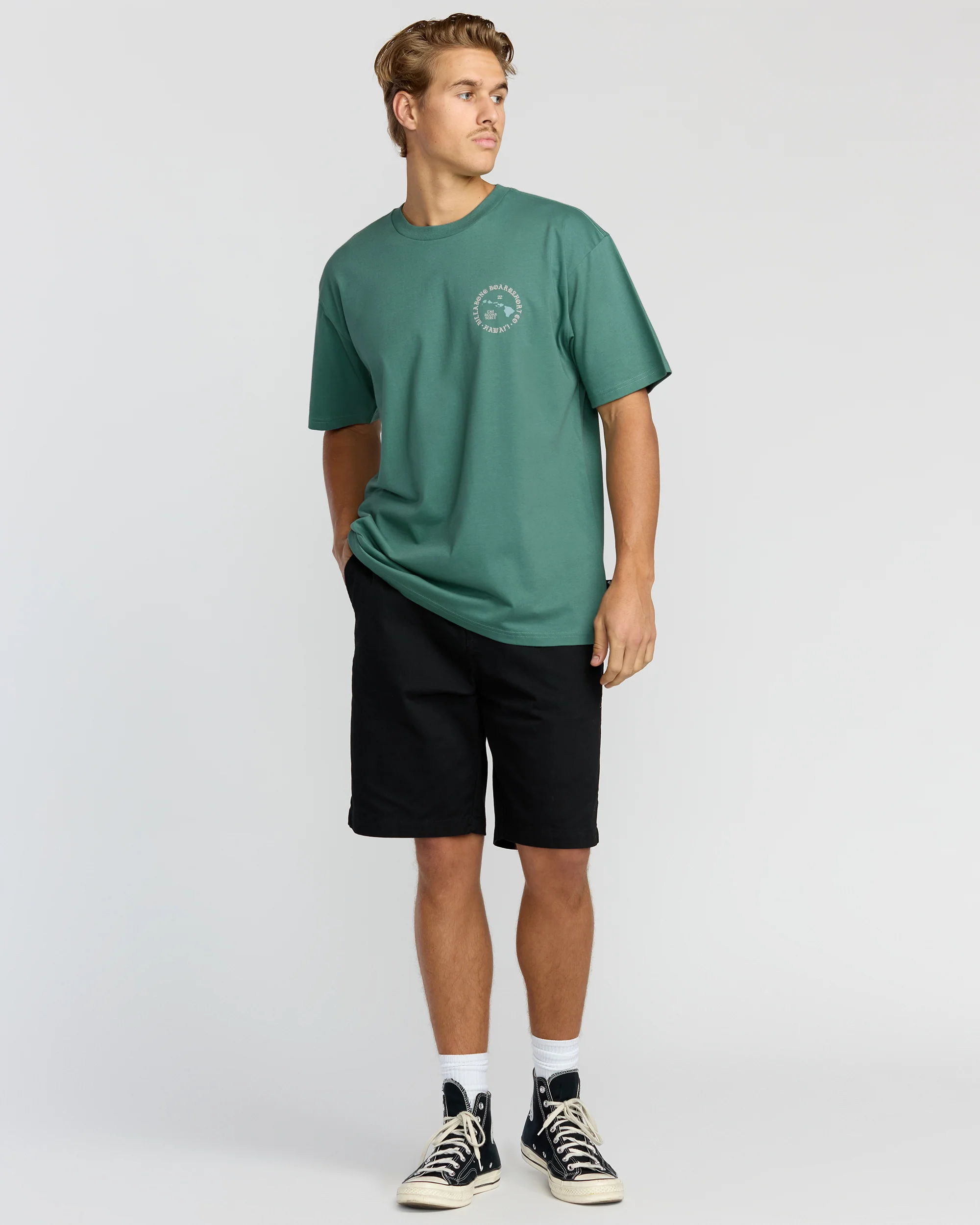 Aloha Island Hi Regular Short Sleeve T-Shirt - Sage Green - Image 4