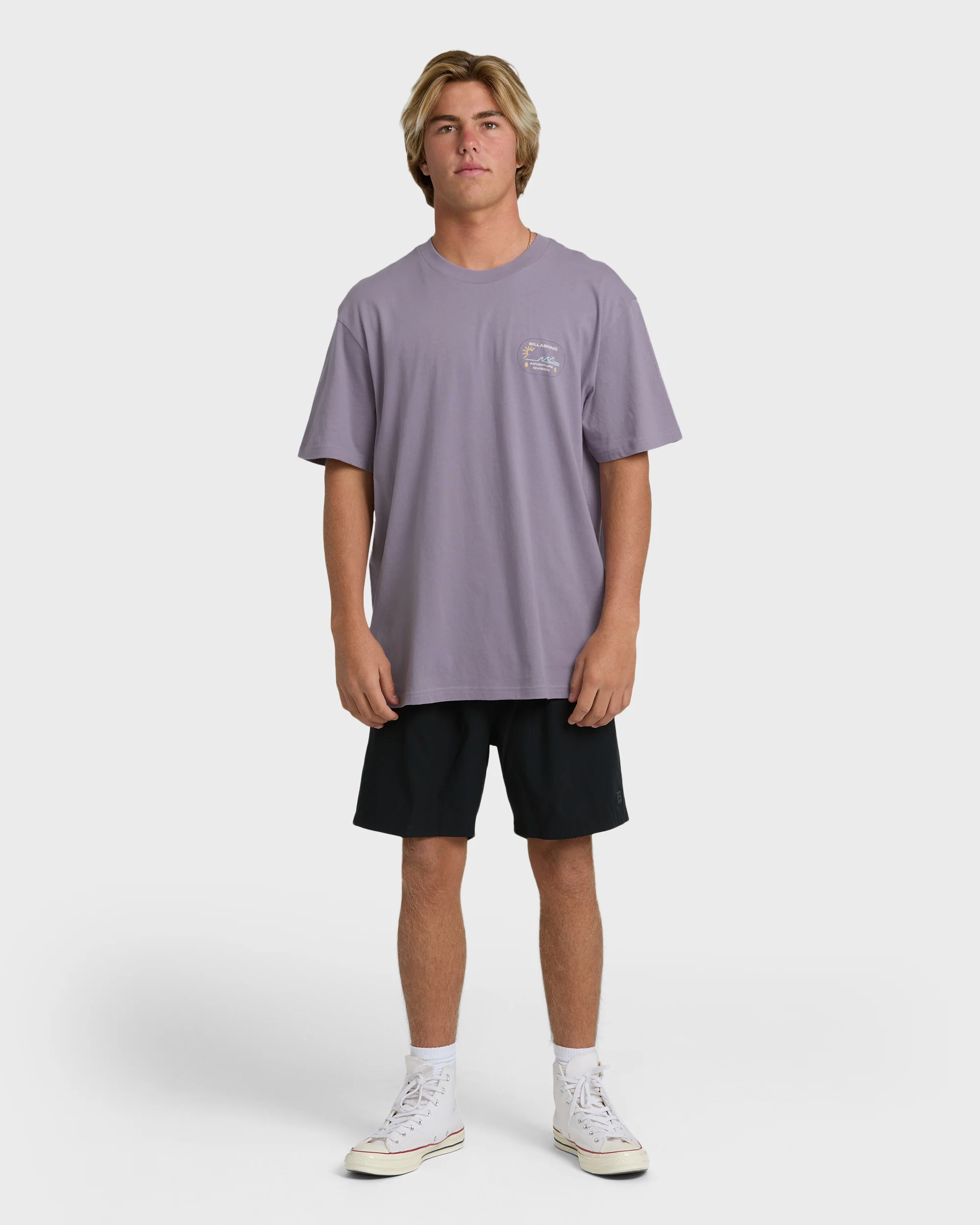 Andes Adiv Premium Short Sleeve T-Shirt - Purple Ash - Image 4