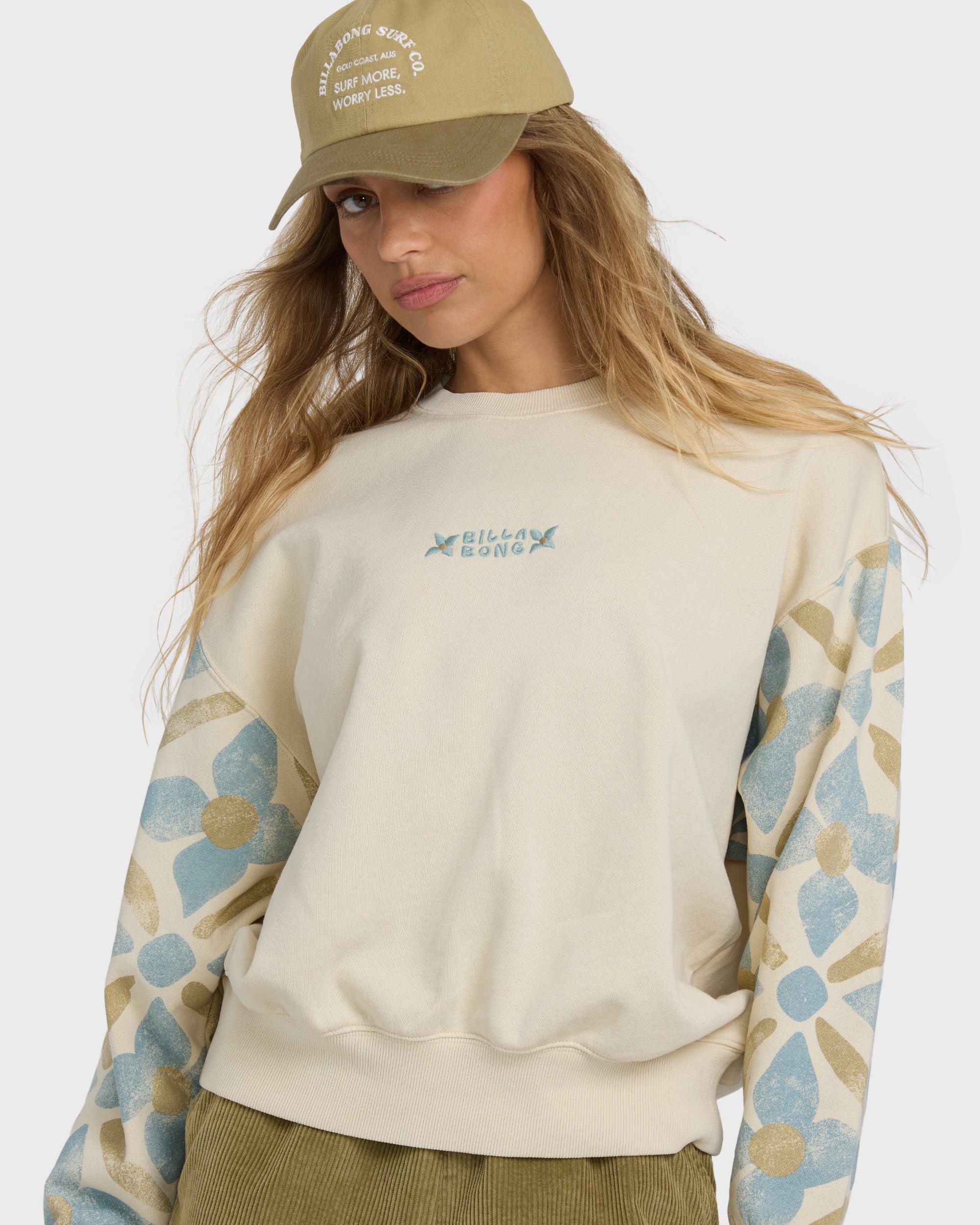 Atlas Tide Kendal Crewneck Sweatshirt - Whitecap - Image 2