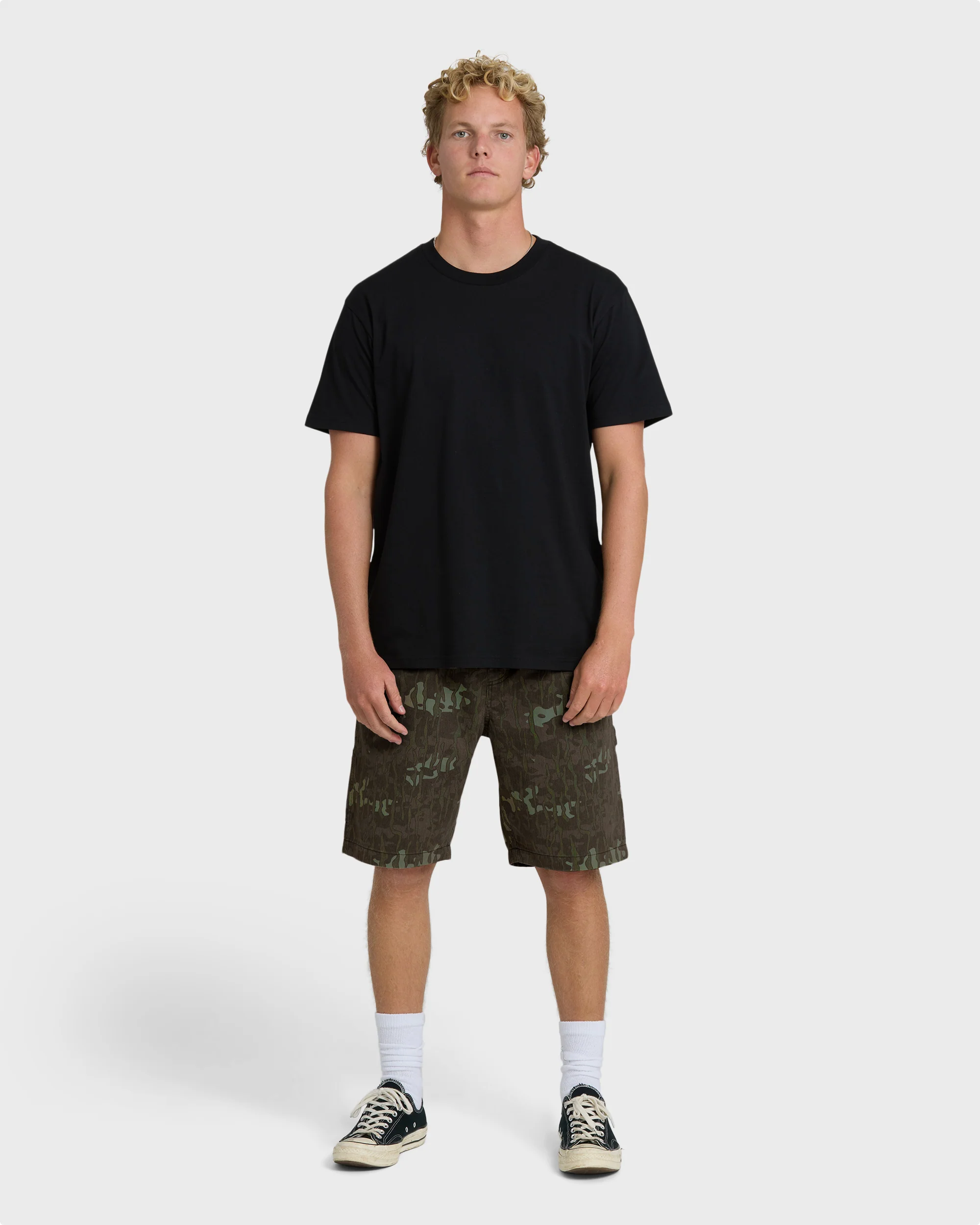 Bad Dog Elastic Shorts - Green Camo - Image 4