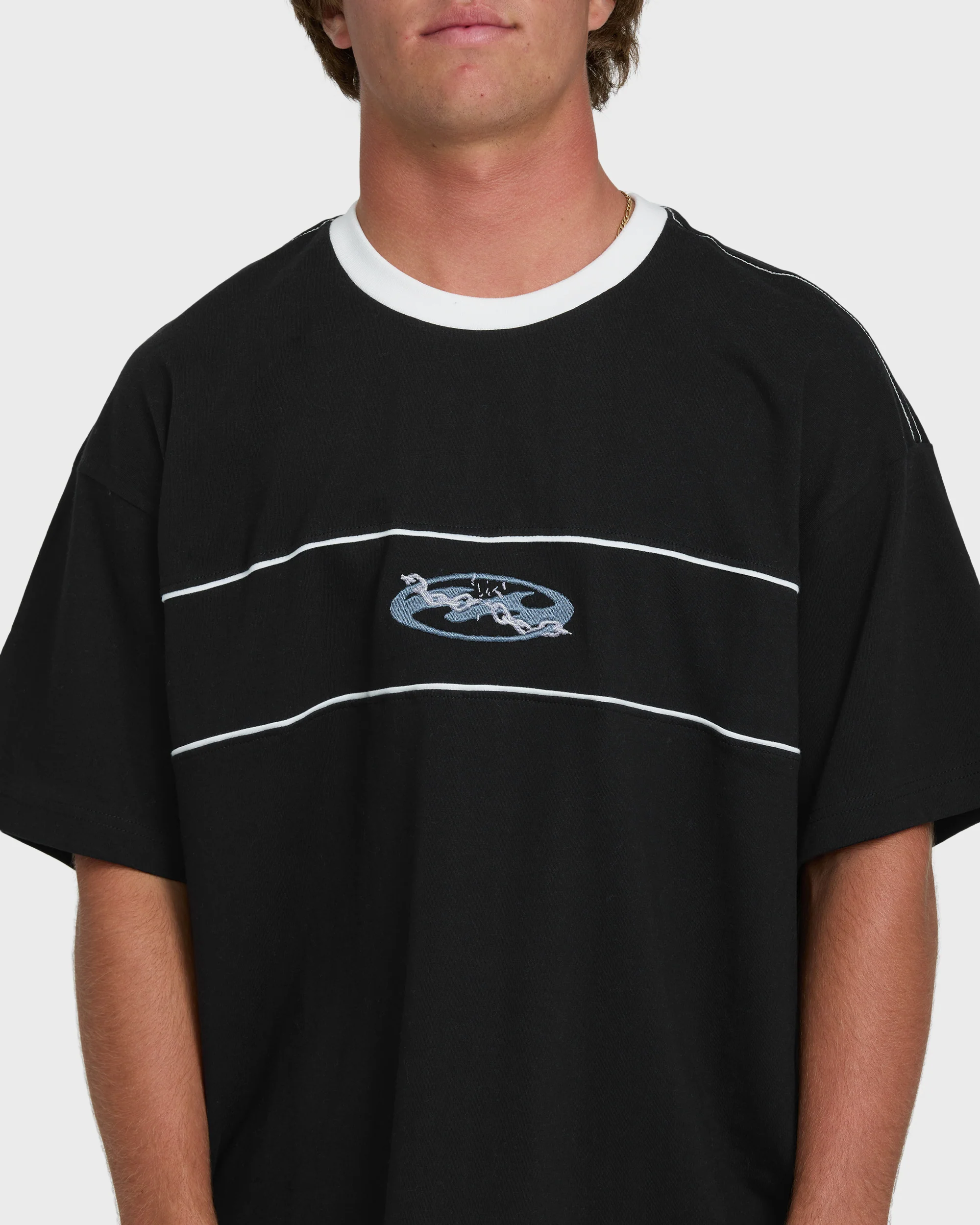 Bad Dog Precision Short Sleeve Knit T-Shirt - Black - Image 4