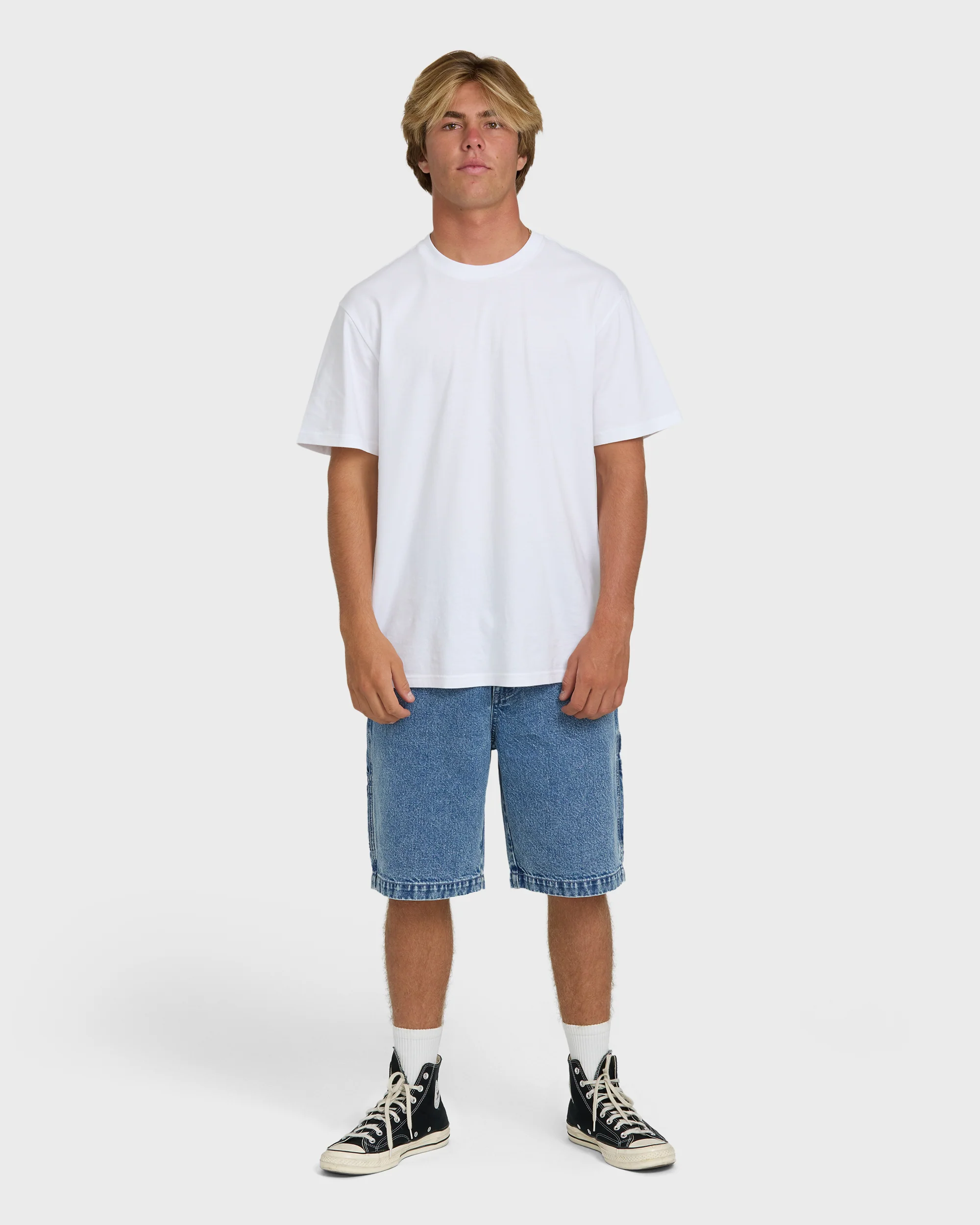Bad Dog 22" Denim Shorts - Faded Denim - Image 4