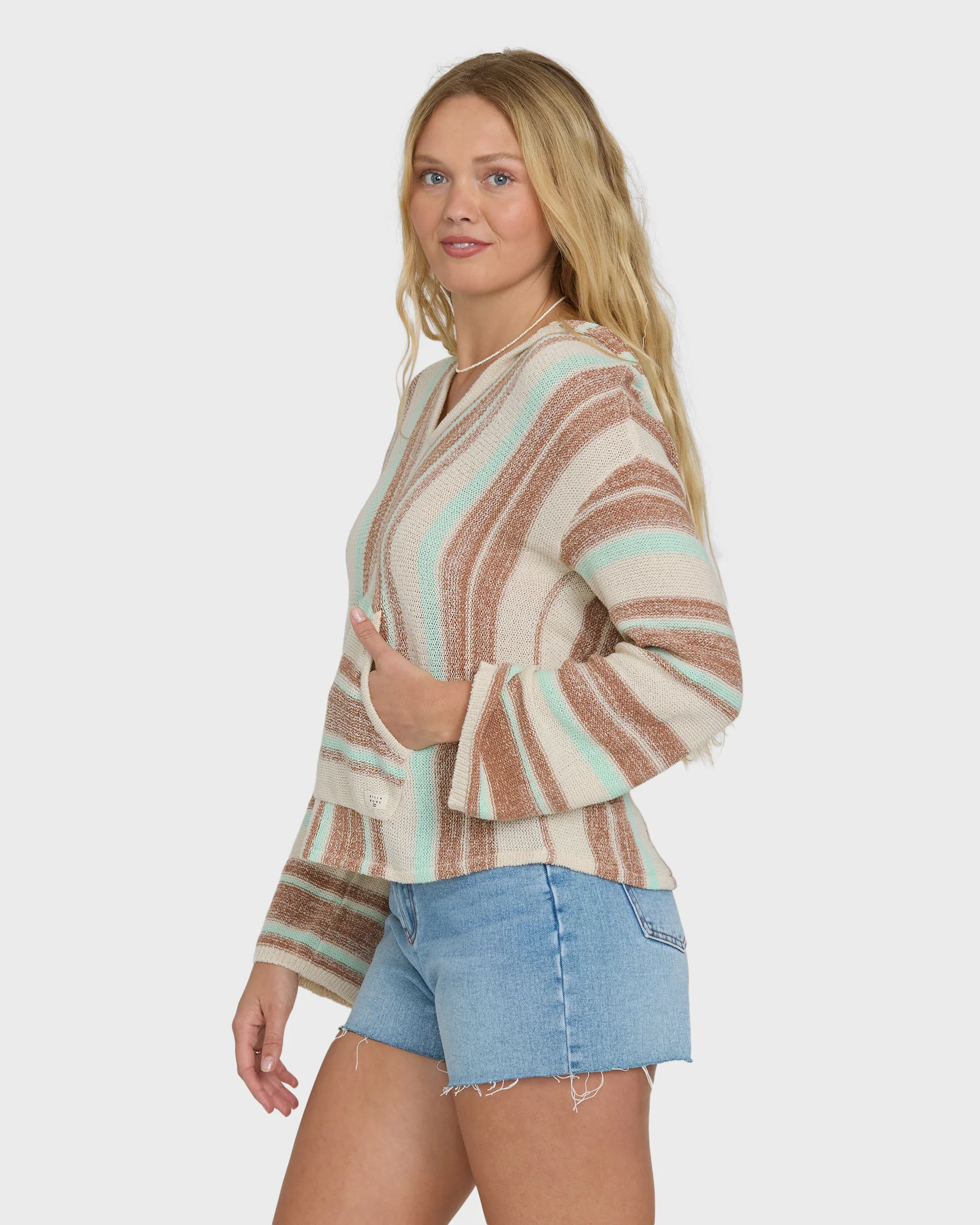Baja Beach Hooded Sweater - Sugar Almond - Image 3