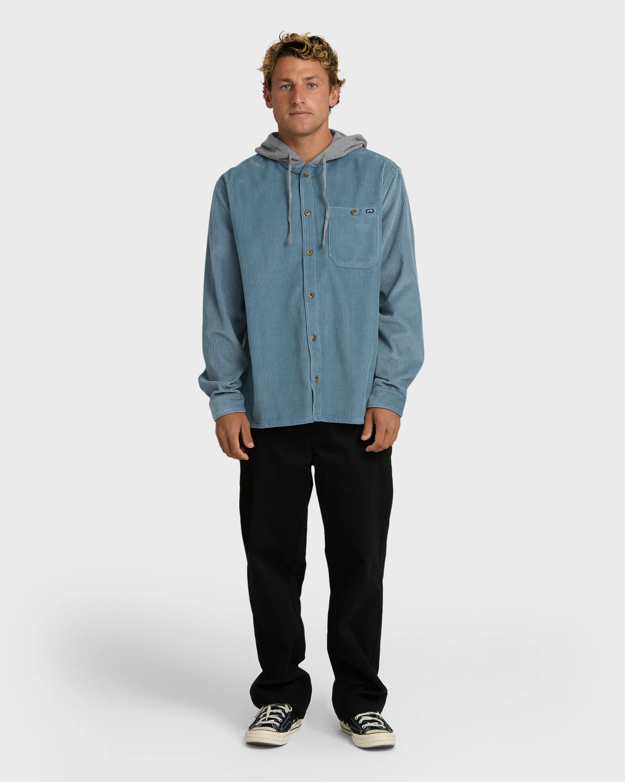 Baja Long Sleeve Shirt - Blue Fog - Image 4