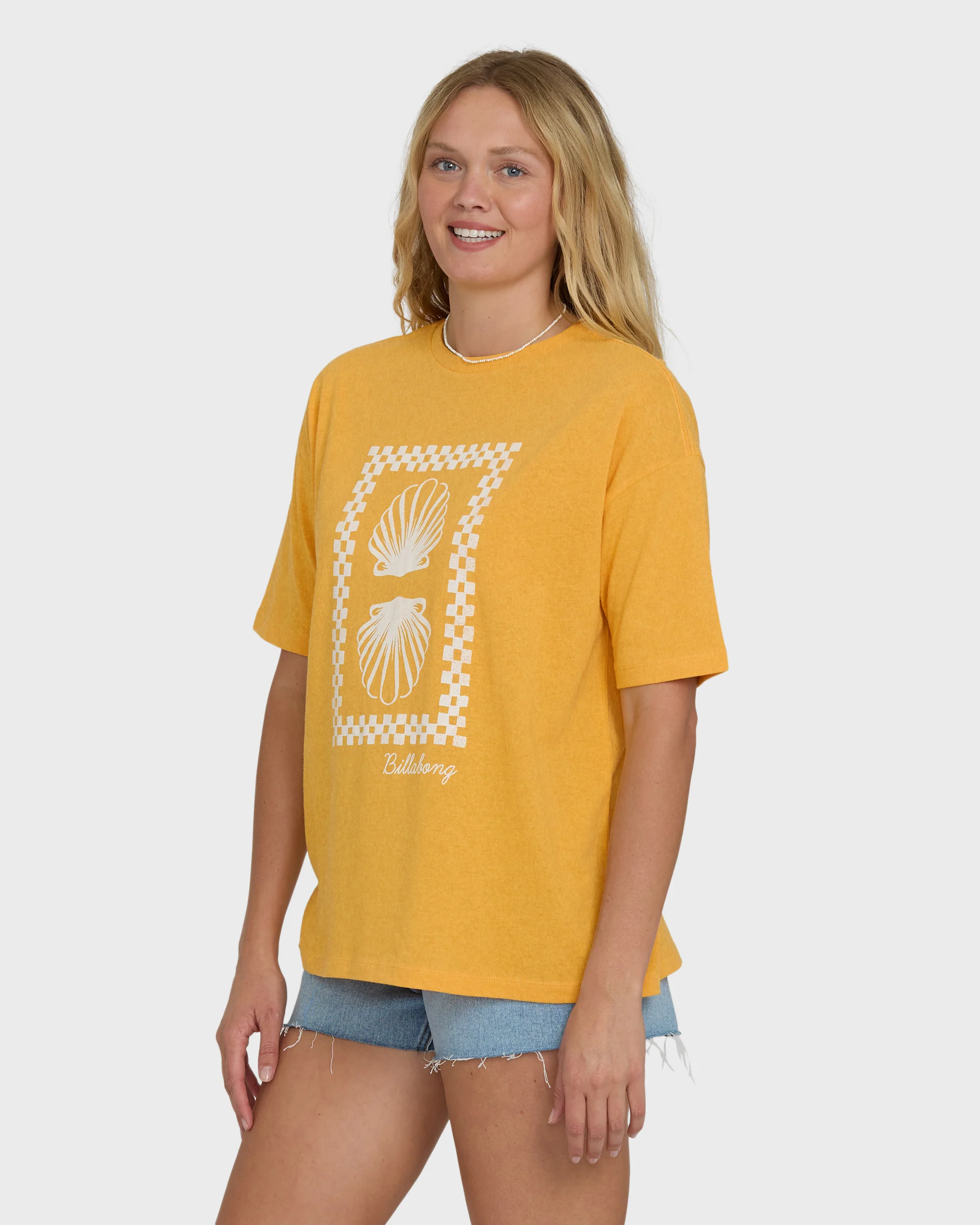 Balance of Waves Short Sleeve Knit T-Shirt - Sun Kissed - Image 3