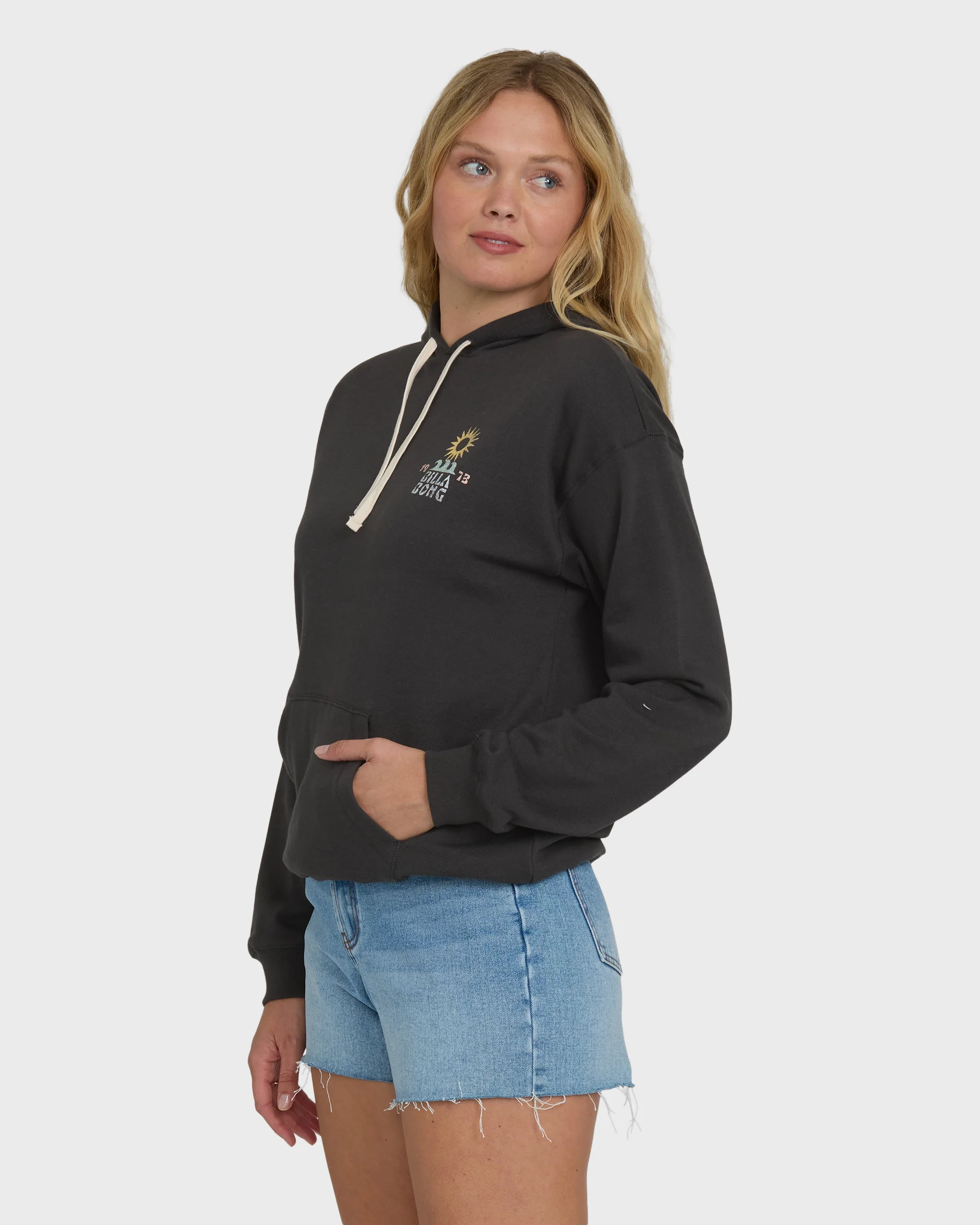 Before Times Pullover Hoodie - Off Black - Image 3