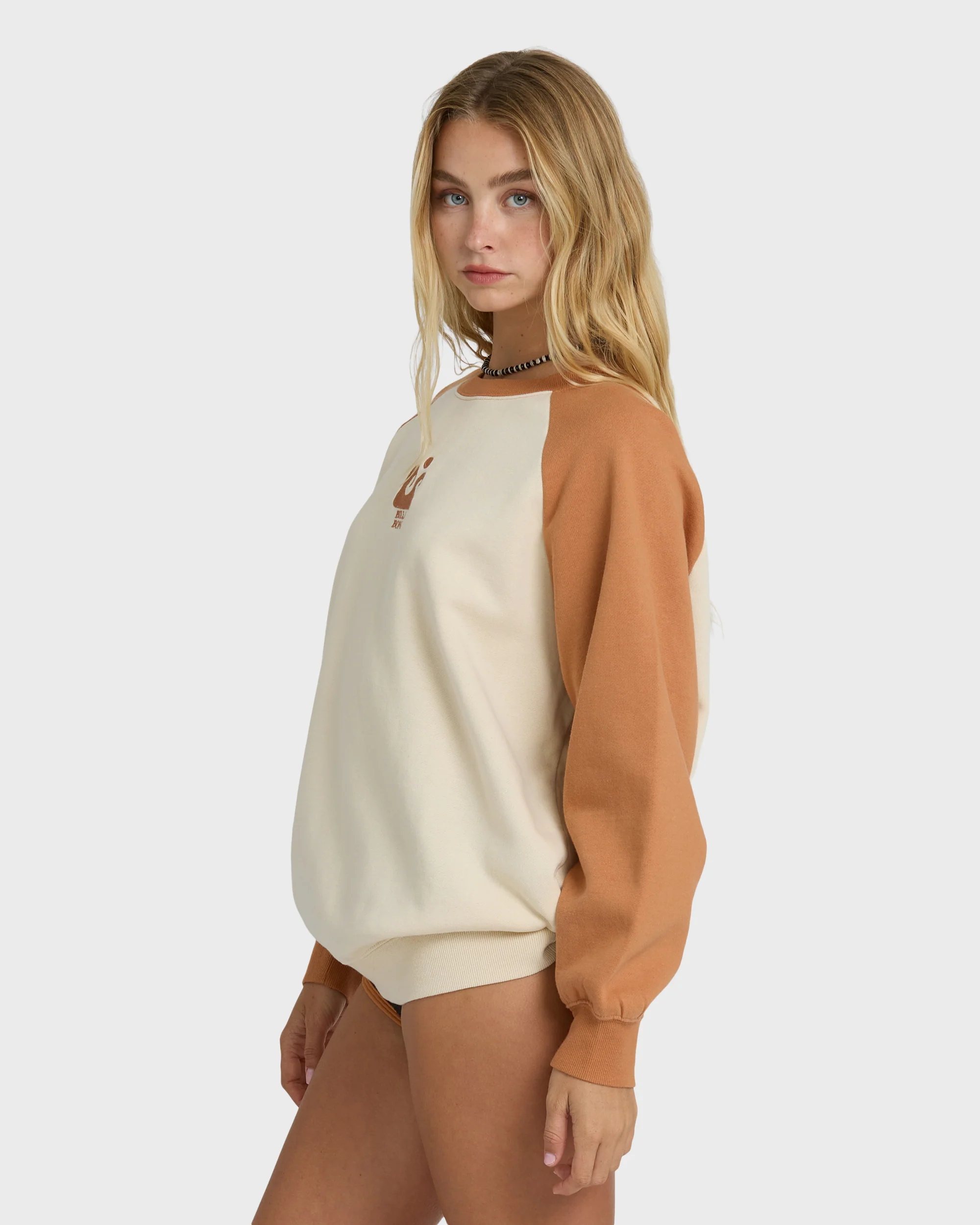 Blissed Out Crewneck Sweatshirt - Caramel Cafe - Image 3