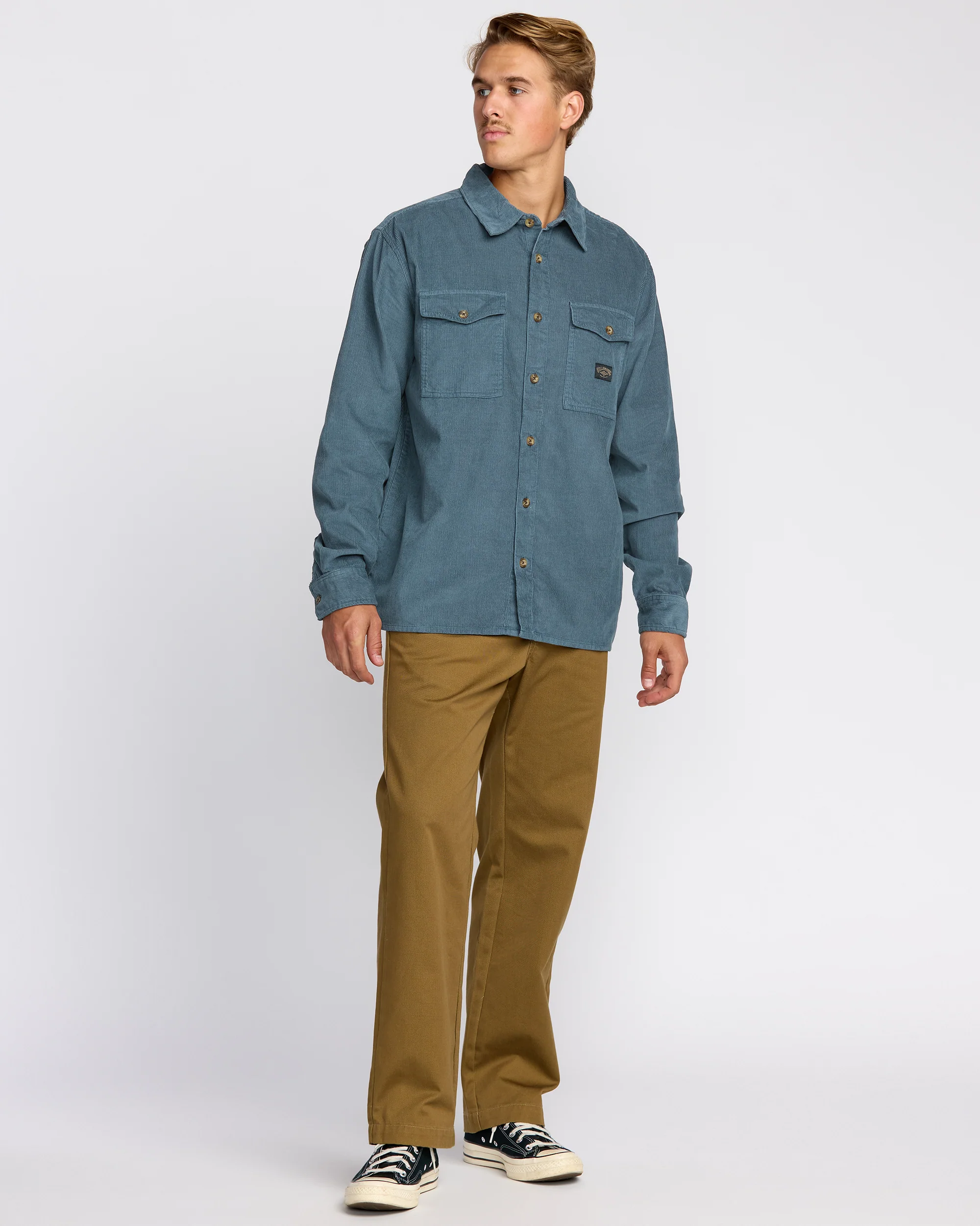Bong Days Long Sleeve Shirt - Steel Blue - Image 3