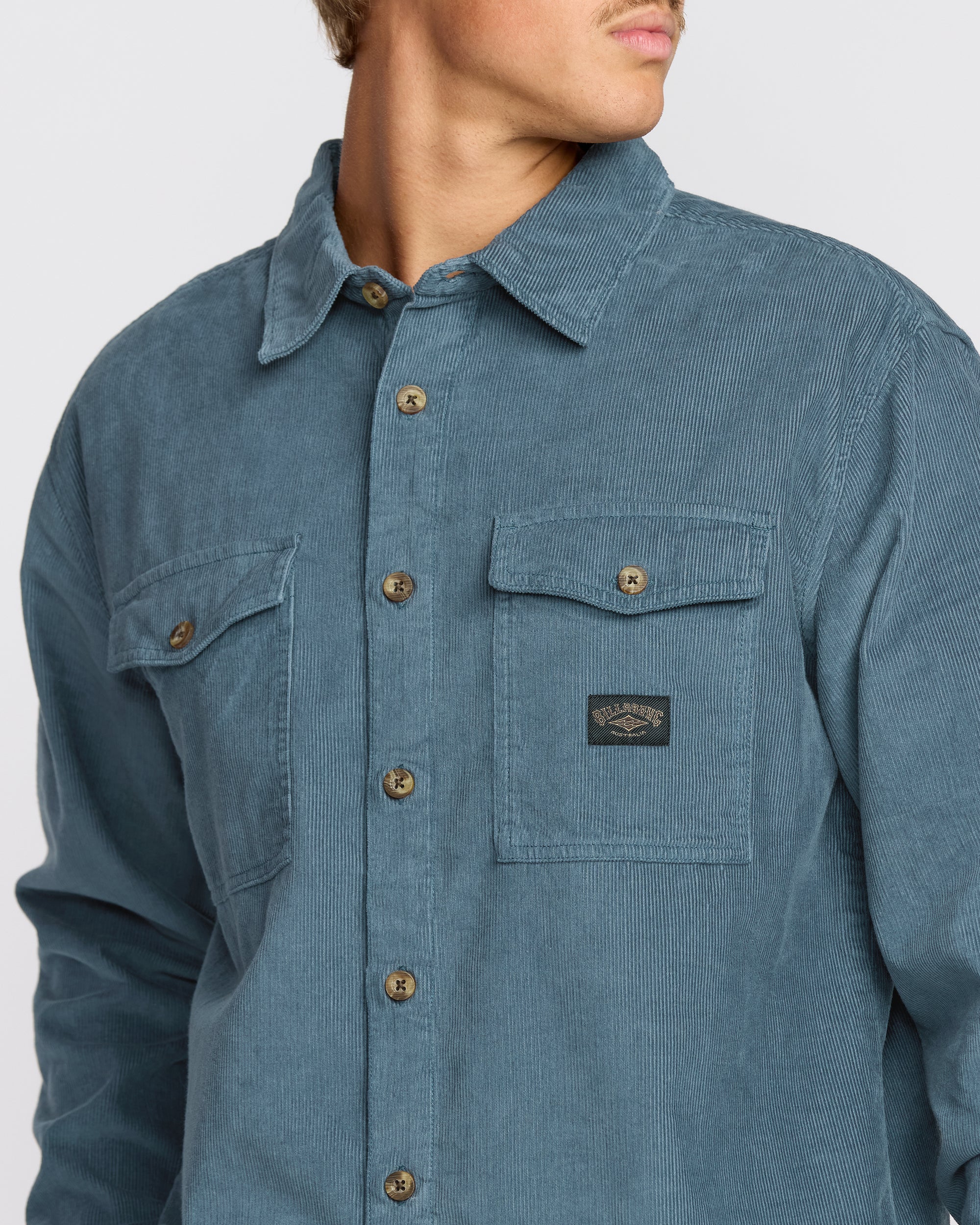 Bong Days Long Sleeve Shirt - Steel Blue - Image 4