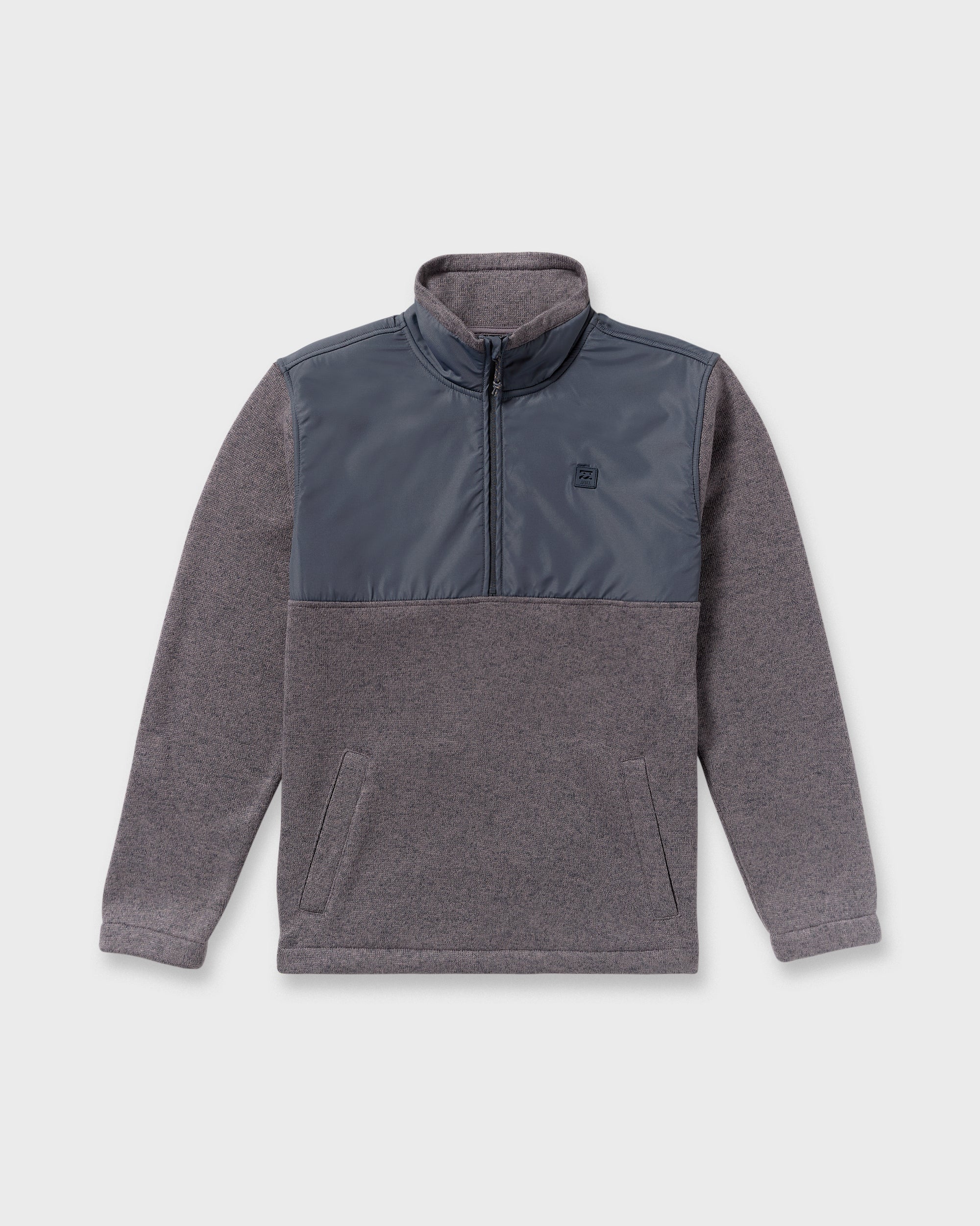 Boundary Blocked Mockneck Sweatshirt - Dusty Purple - Image 6
