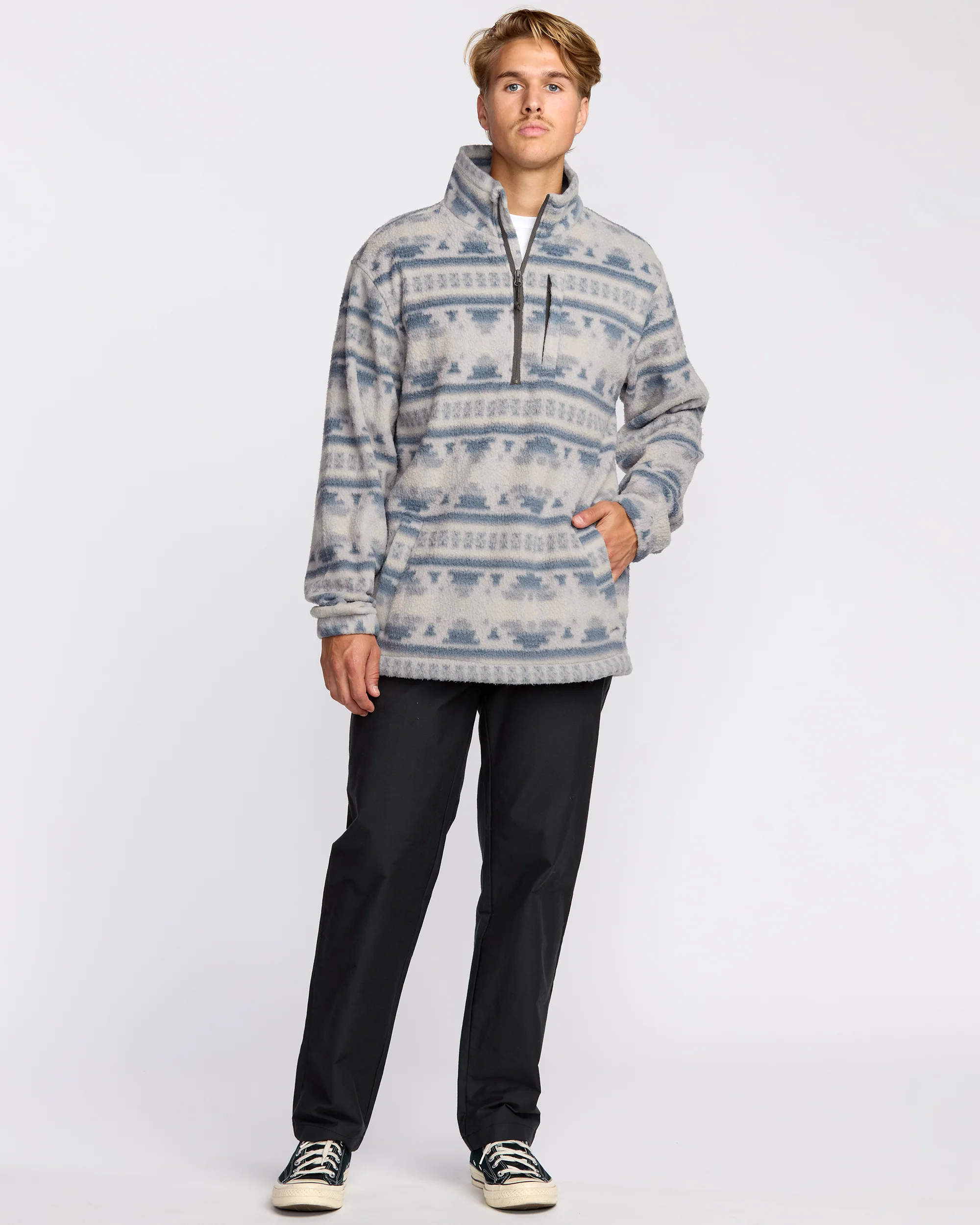 Boundary Mock Sweatshirt - Alloy - Image 3