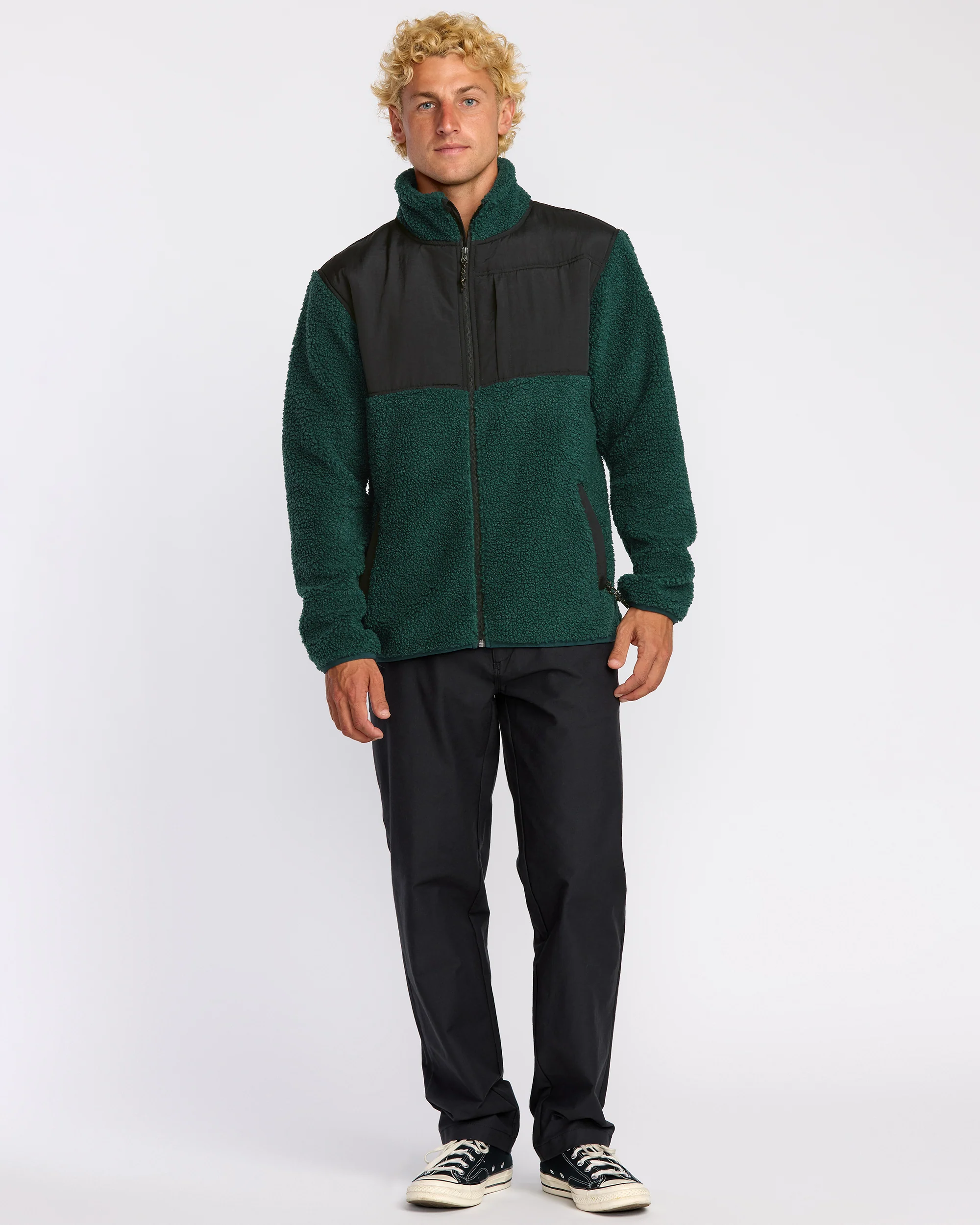Boundary Summit Zip Sweatshirt - Pine - Image 4