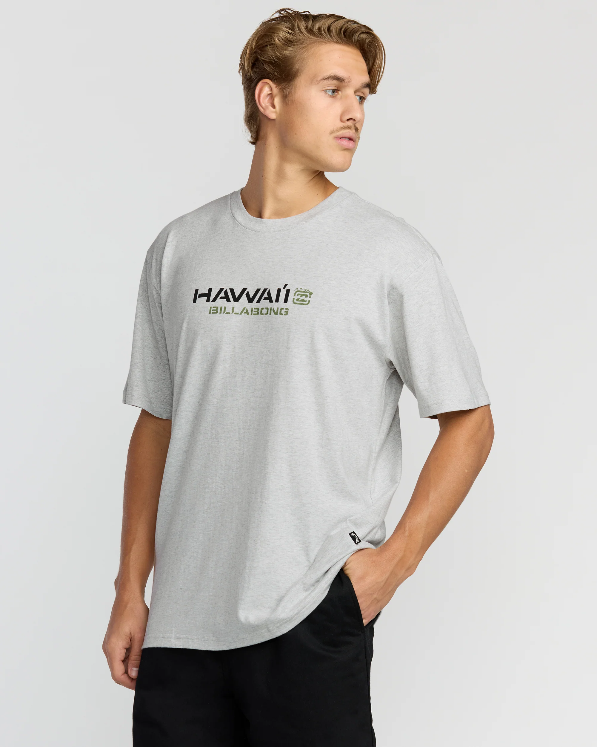 Bracket Hi Regular Short Sleeve T-Shirt - Heather Grey - Image 3