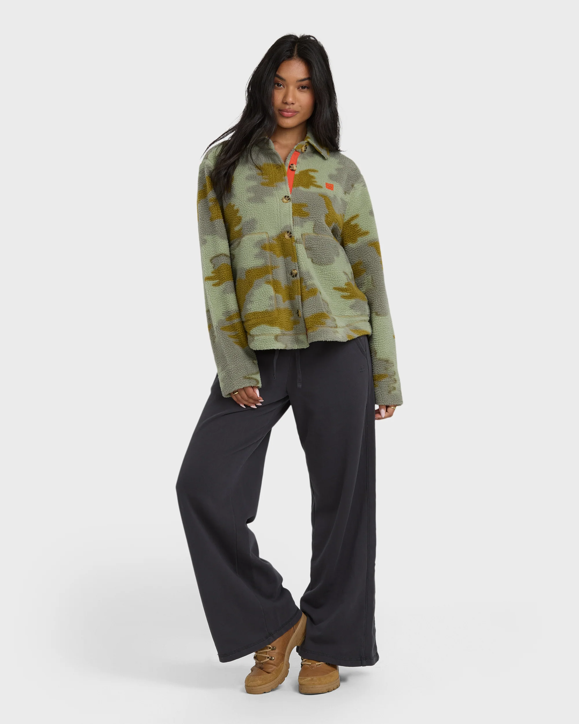 Breezy Sherpa Shacket - Camoflauge - Image 4