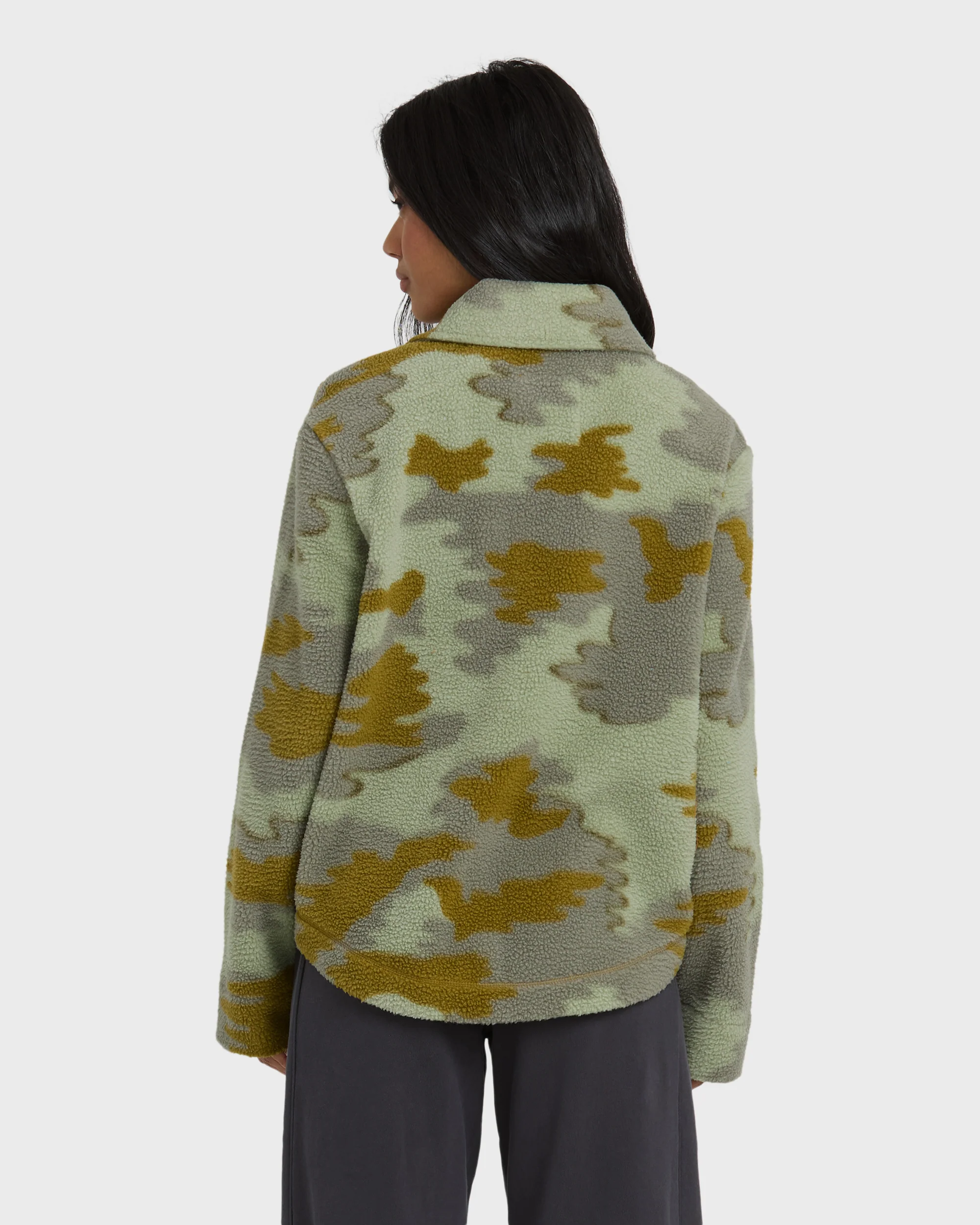 Breezy Sherpa Shacket - Camoflauge - Image 6