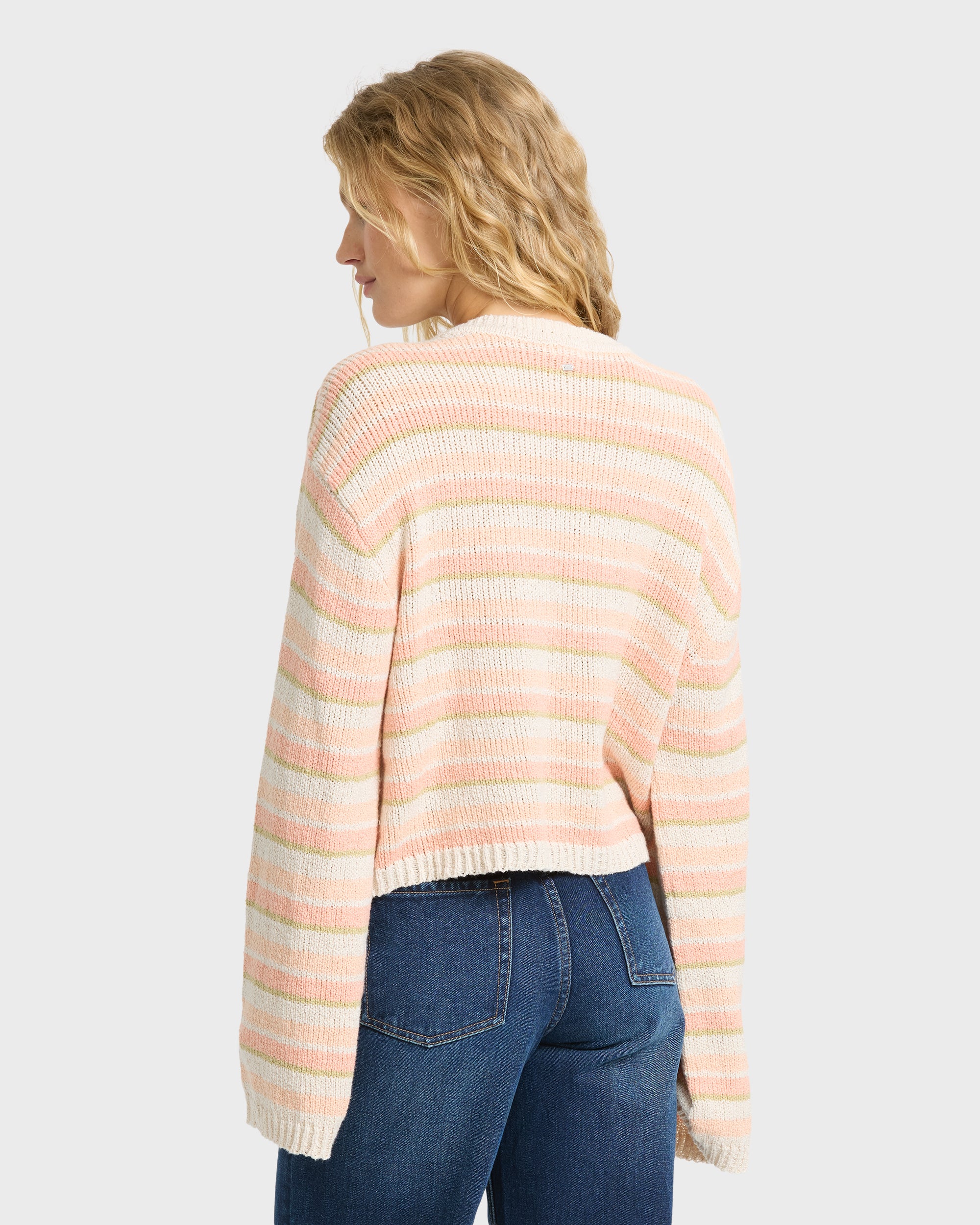 Bright Sol Crewneck Sweater - Light Peach - Image 2