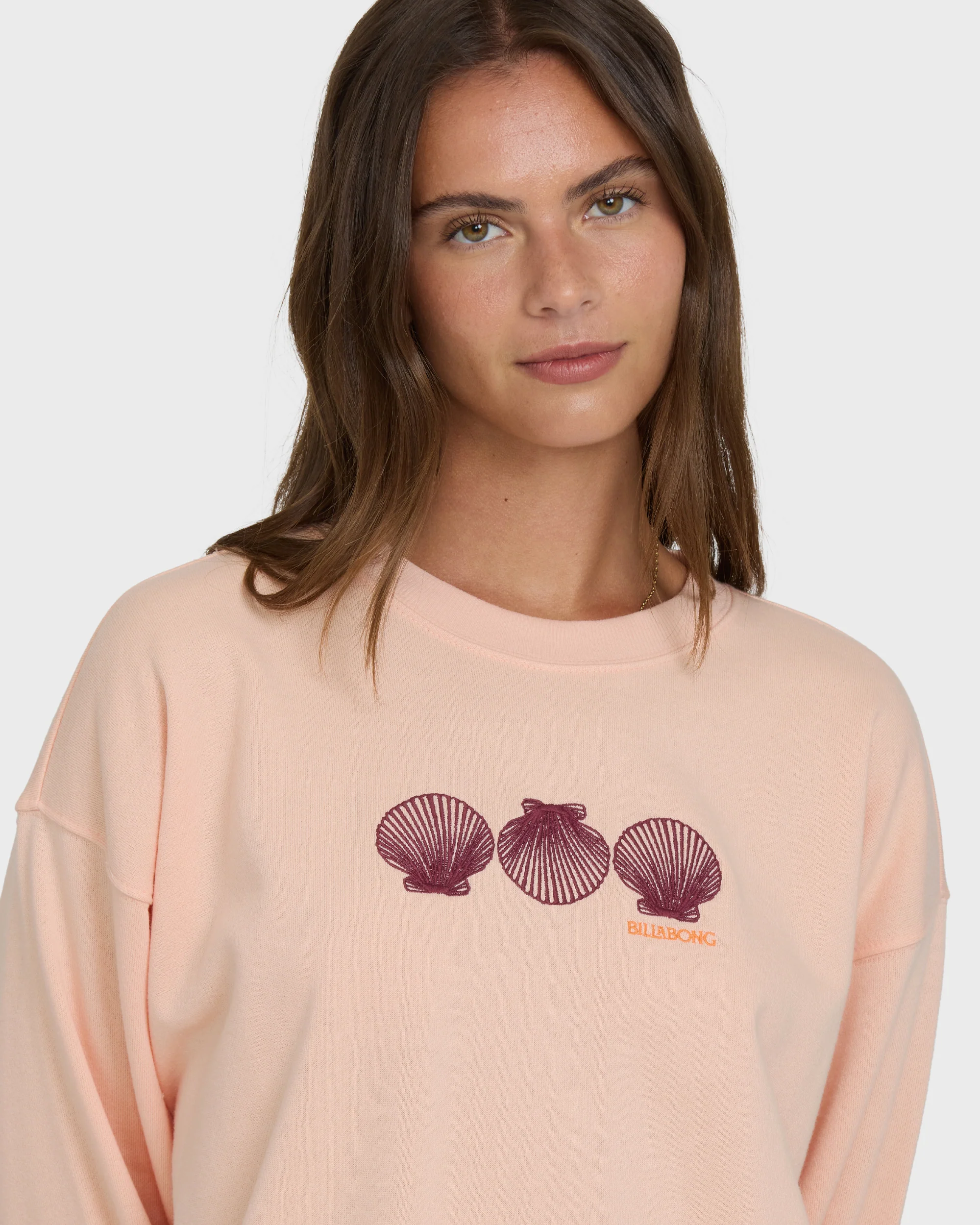 Chasing Horizons Crewneck Sweatshirt - Light Peach - Image 2
