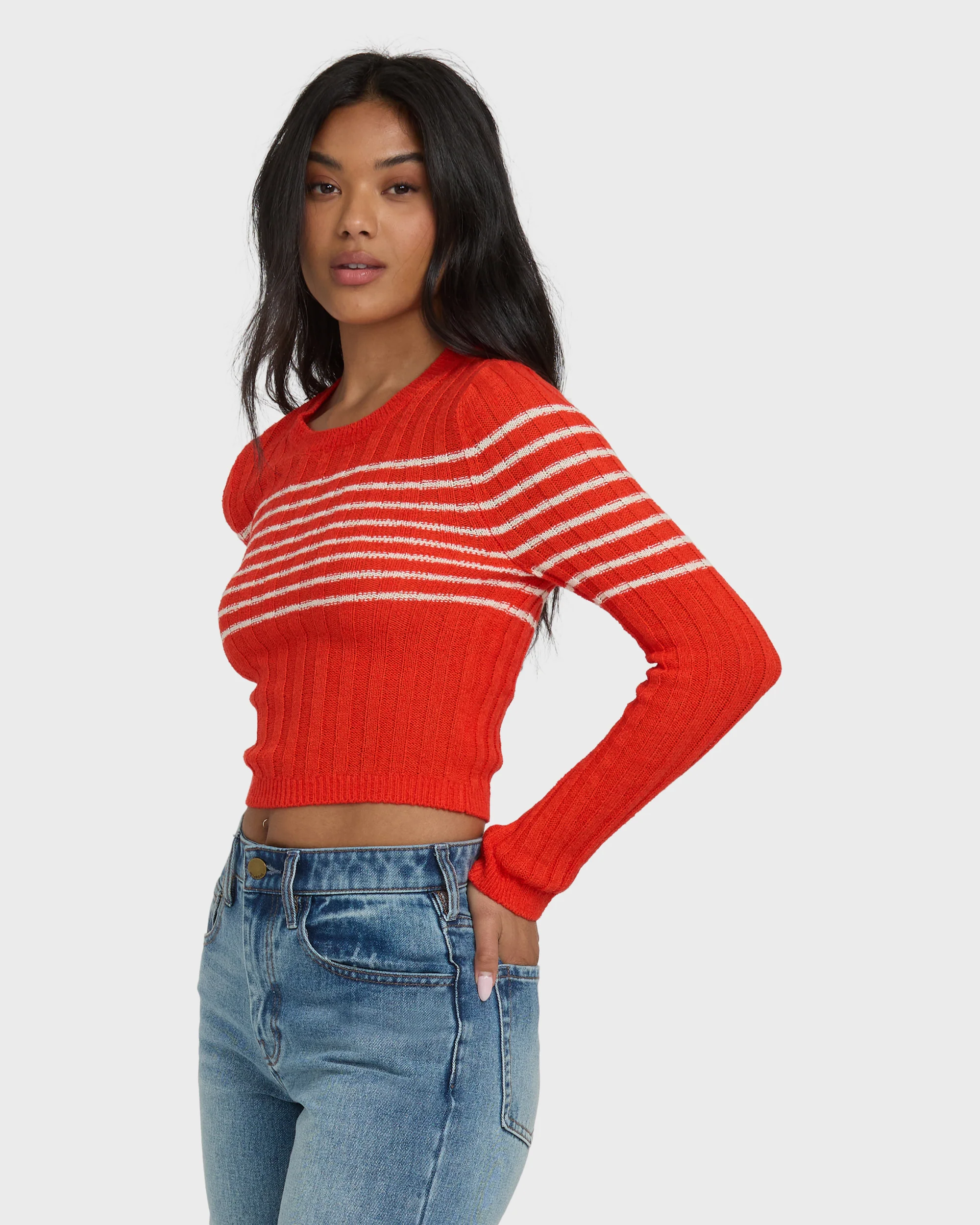 Clare Sweater - Red Aloha - Image 6