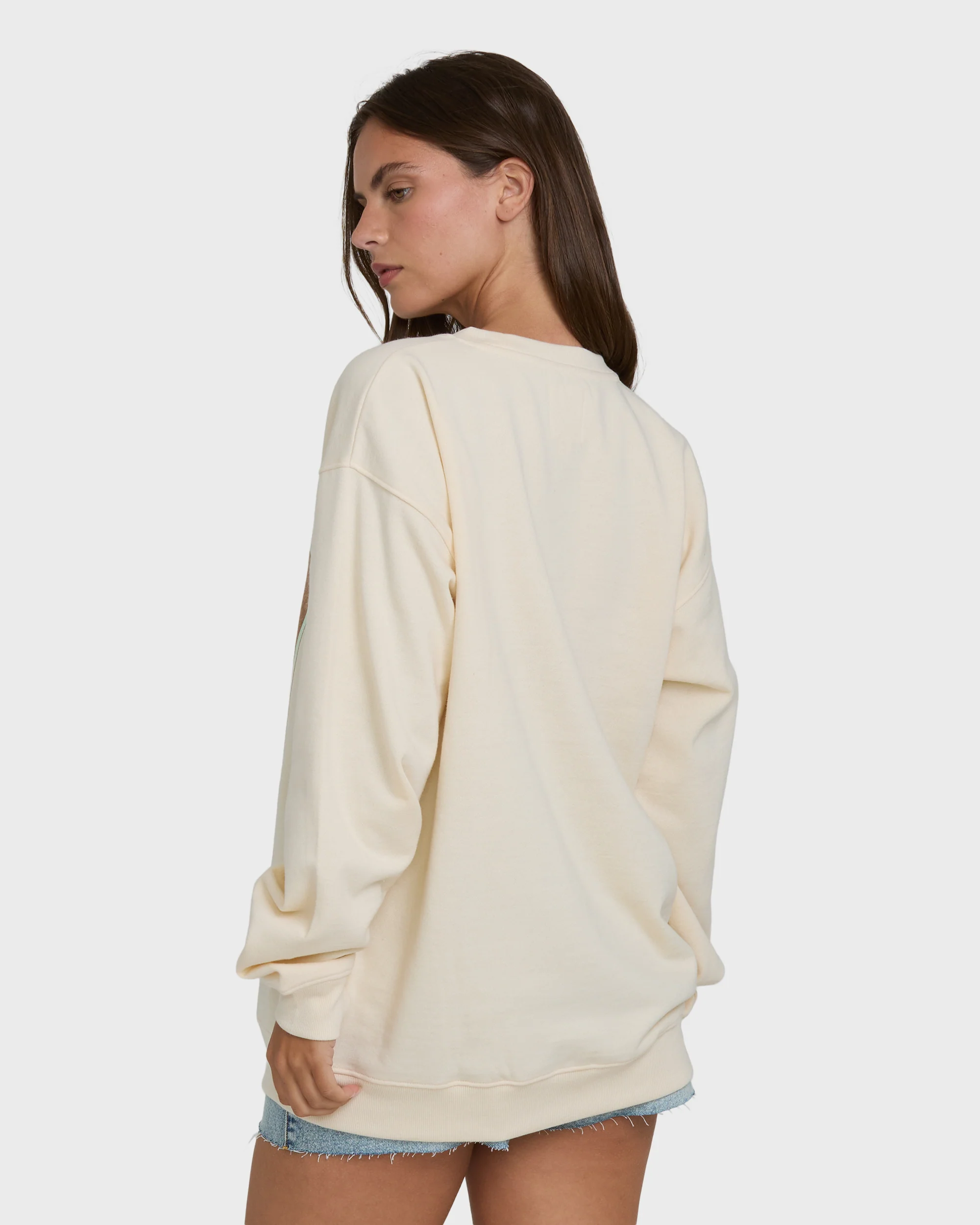 Coastal Paradise Crewneck Sweatshirt - White Cap - Image 2
