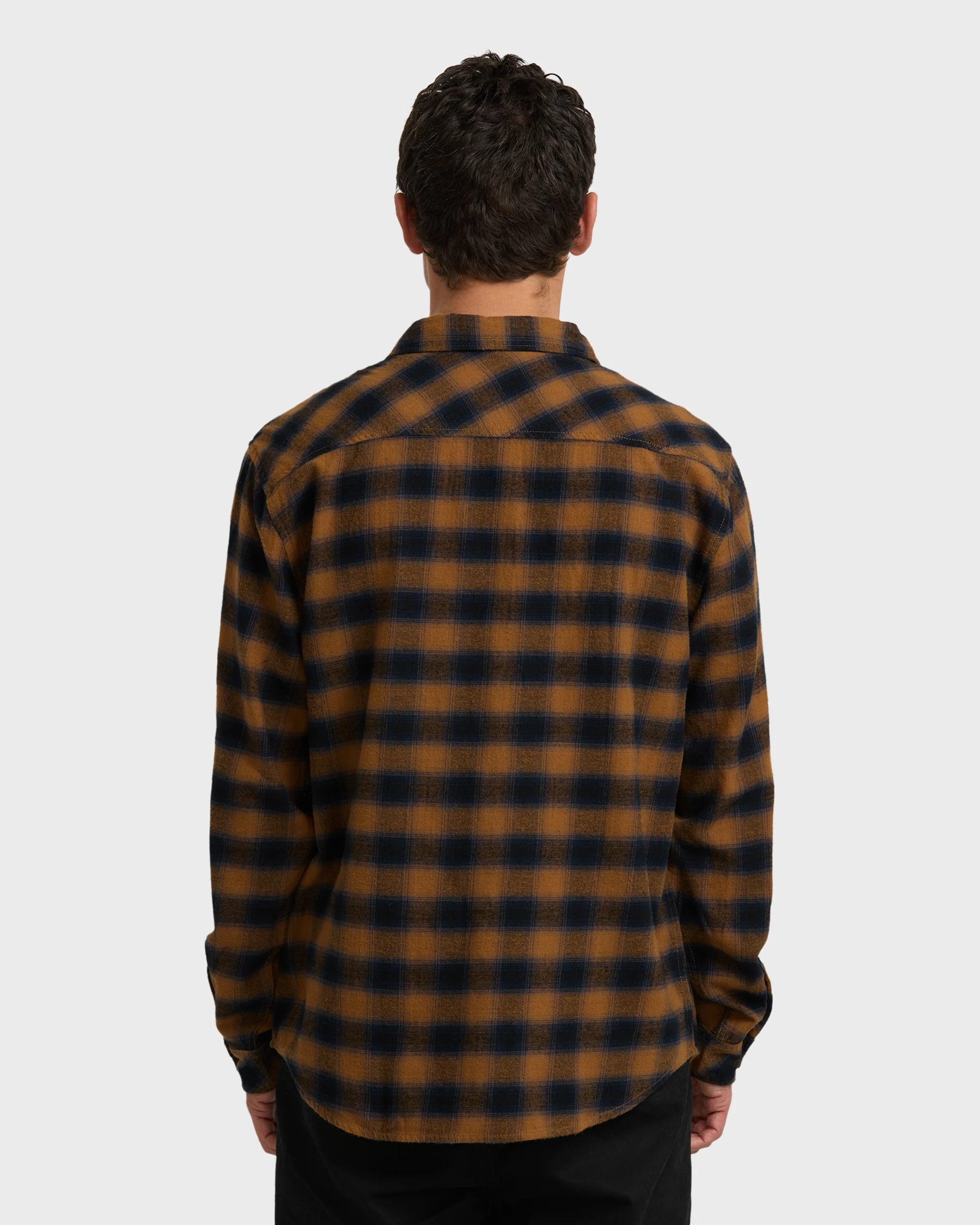 Coastline Long Sleeve Flannel Shirt - Tobacco - Image 5